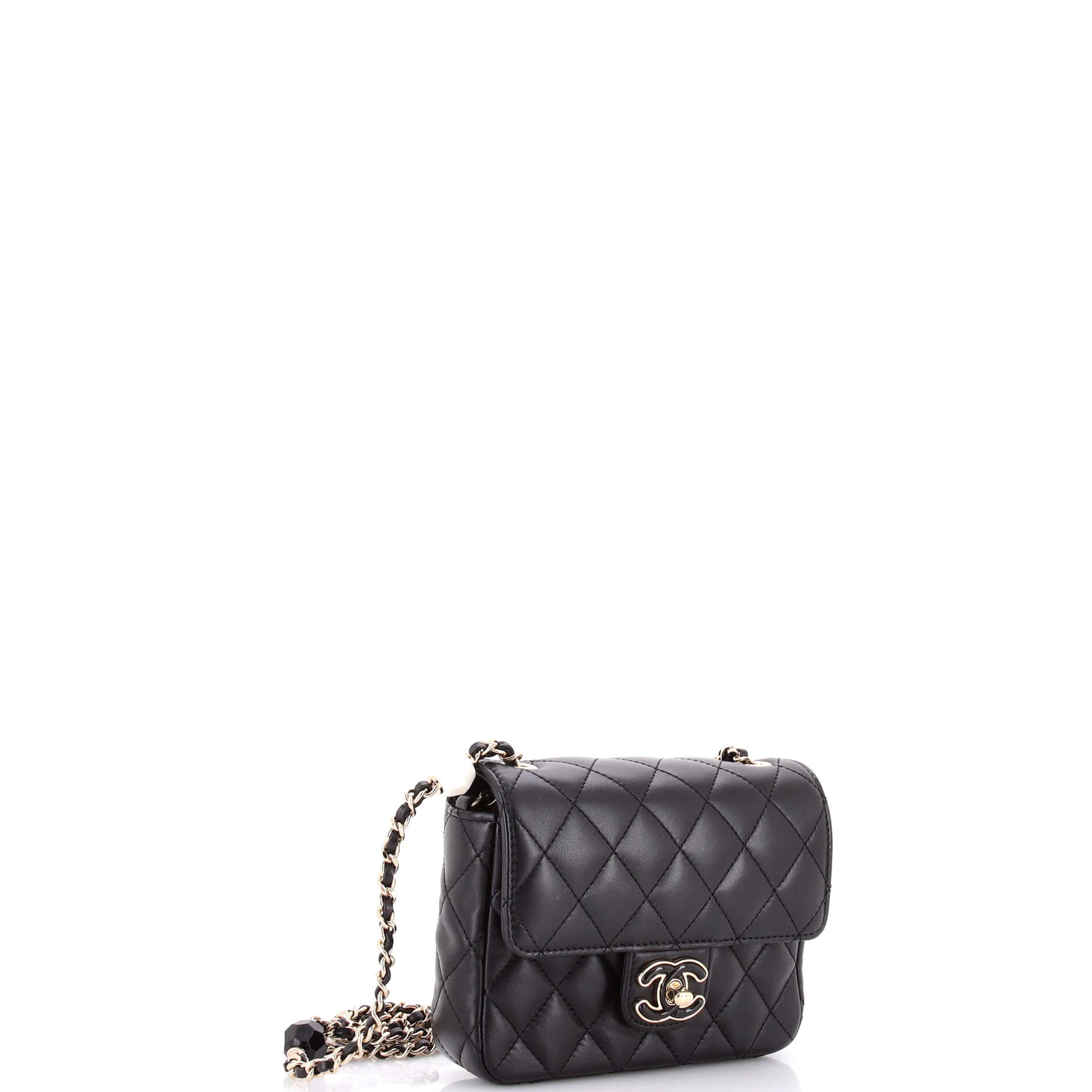 Candy Heart Flap Bag Quilted Lambskin Mini - Image 2