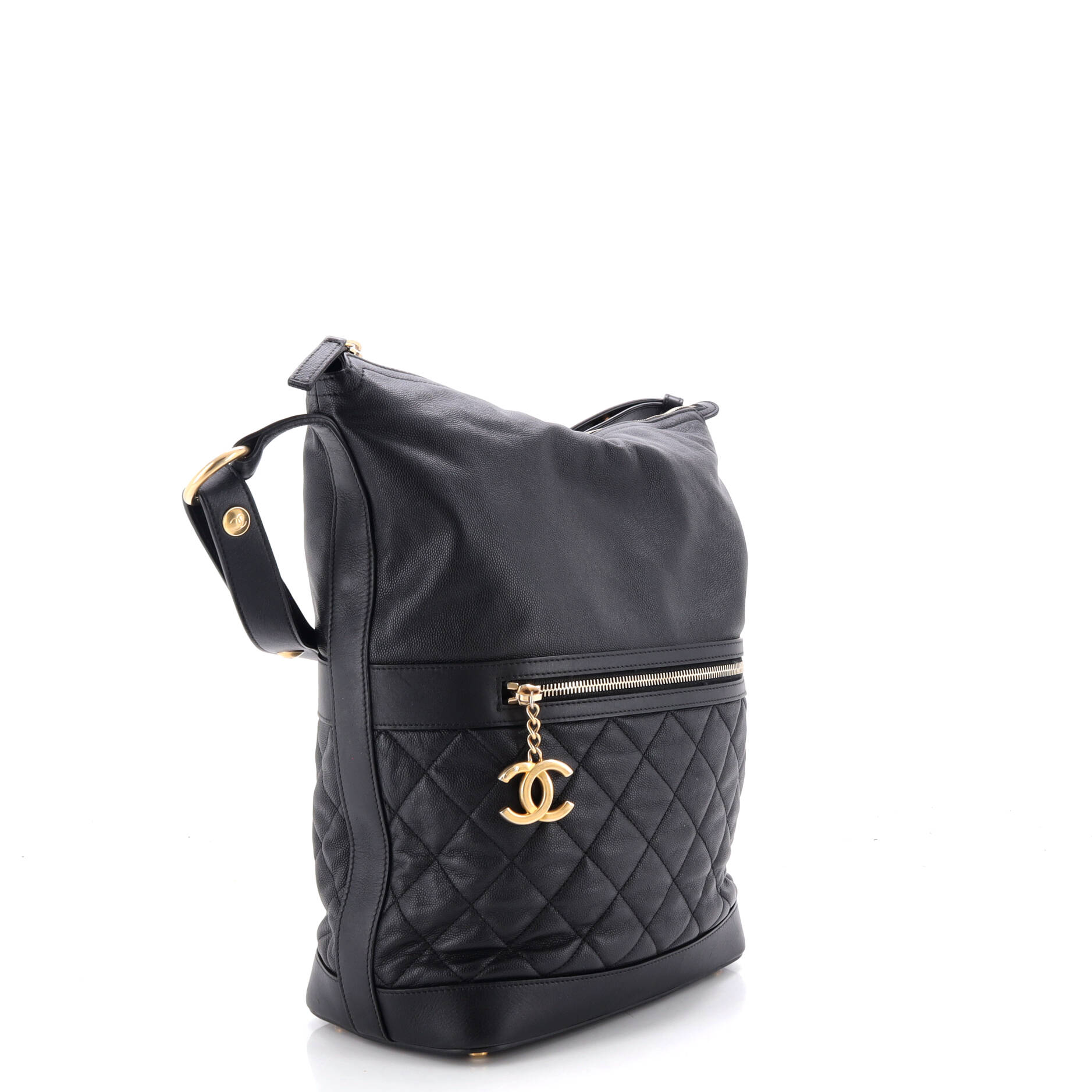 Casual Style Hobo Quilted Caviar Large - Image 2