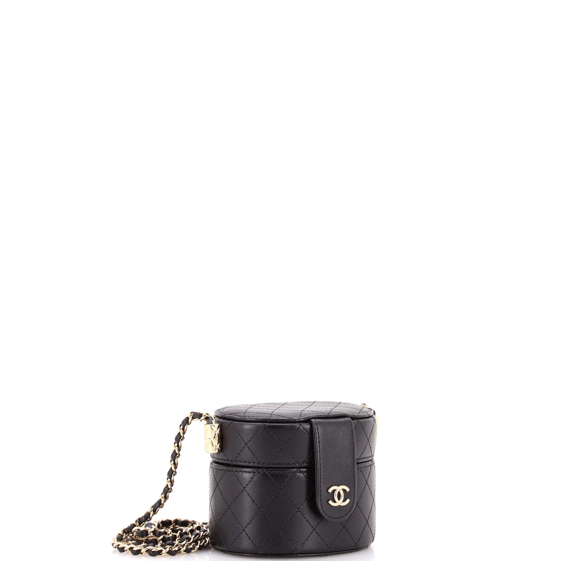 CC Allure Vanity Case with Chain Quilted Lambskin Mini - Image 2