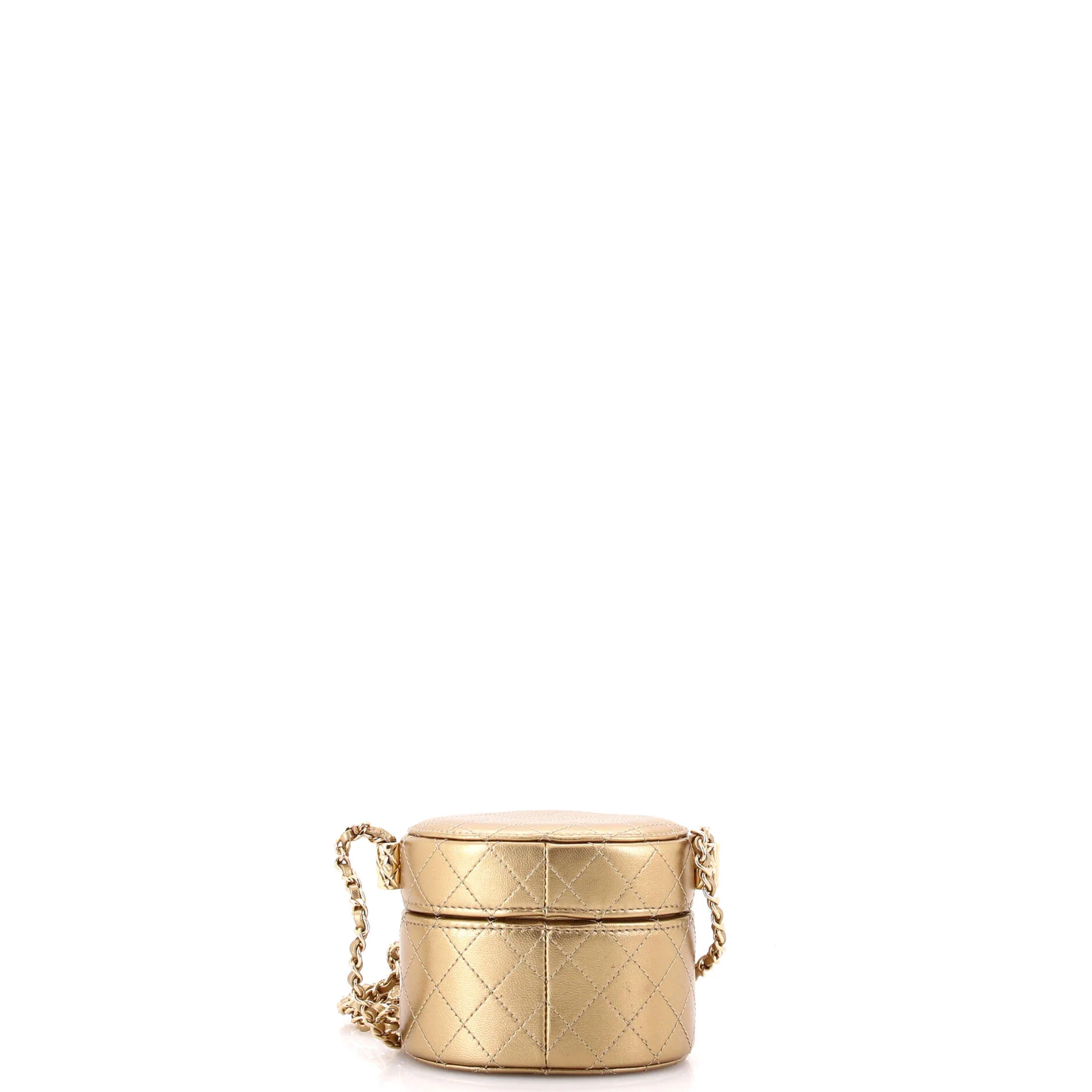 CC Allure Vanity Case with Chain Quilted Lambskin Mini - Image 3