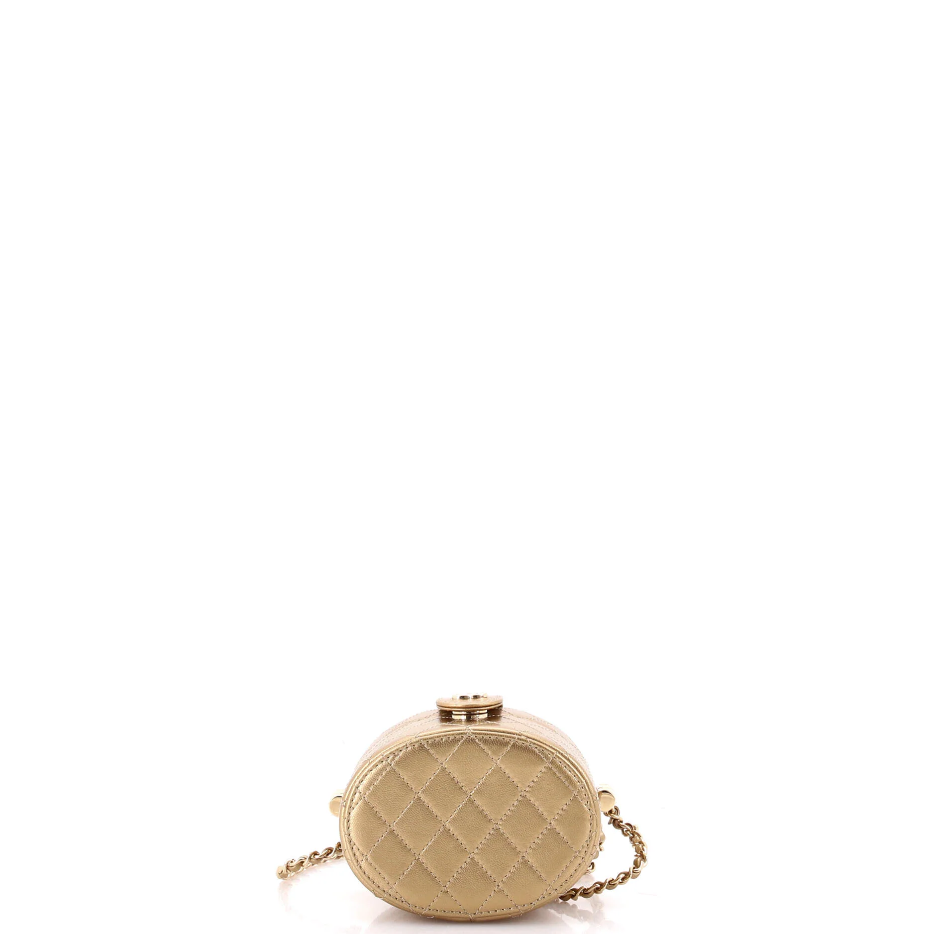 CC Allure Vanity Case with Chain Quilted Lambskin Mini - Image 4