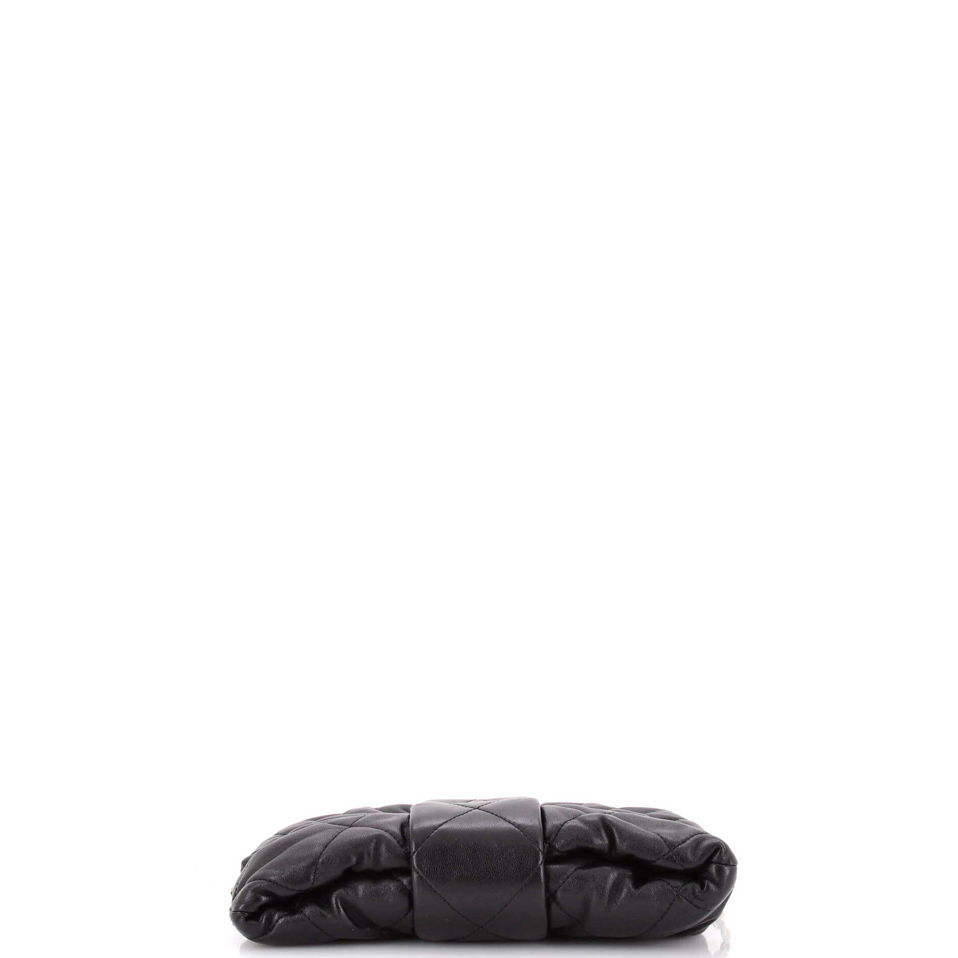 CC Bow Chain Shoulder Bag Quilted Leather Mini - Image 4