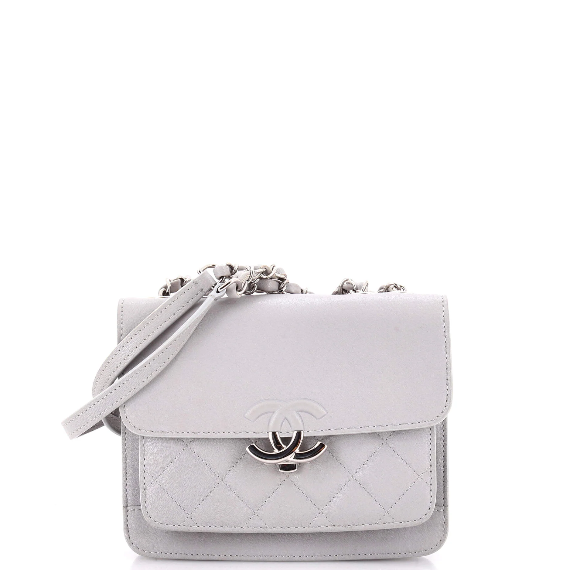 CC Box Flap Bag Quilted Calfskin Mini