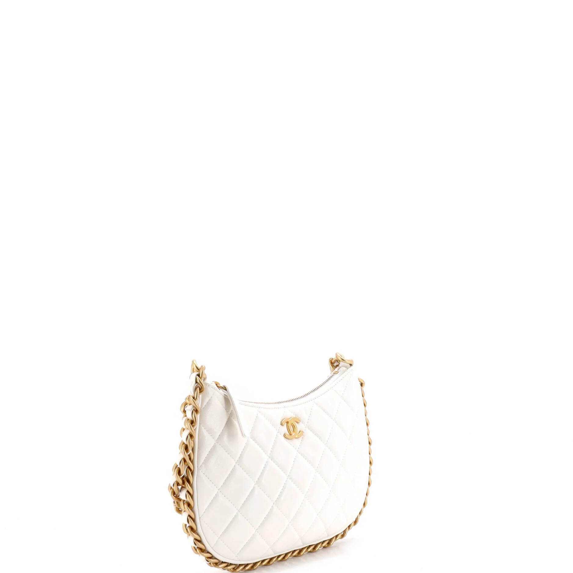 CC Chain Around Hobo Quilted Lambskin - Image 2