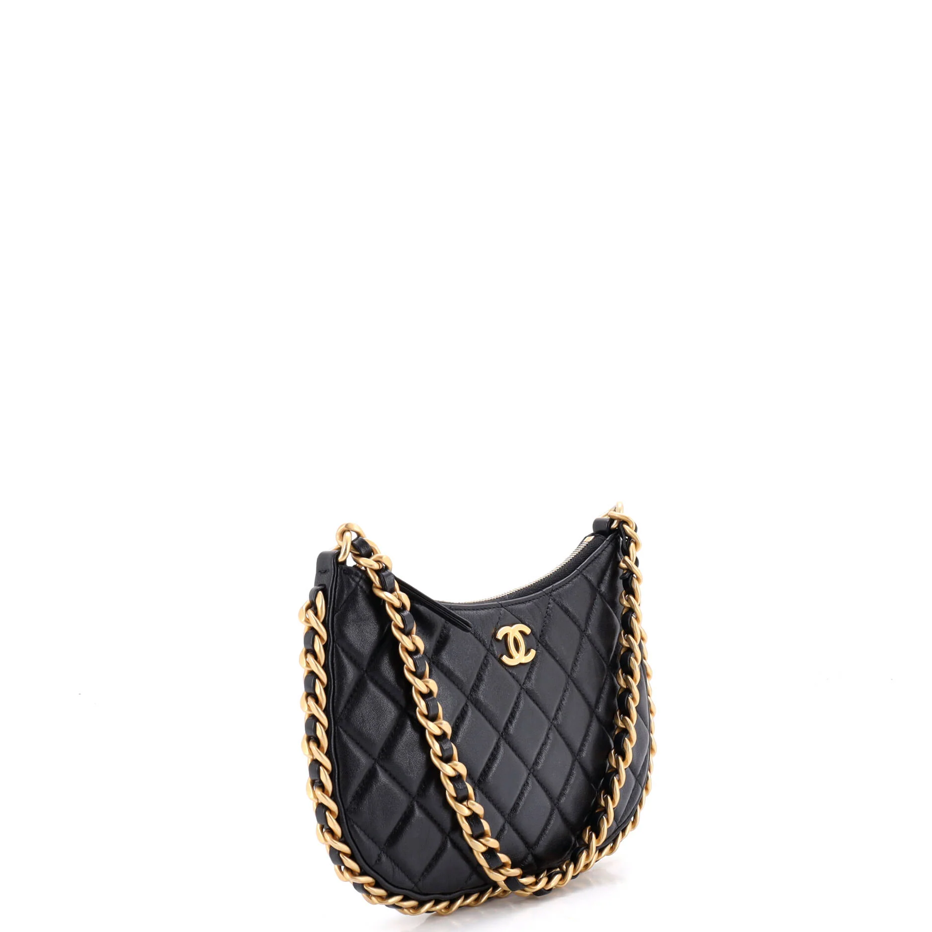 CC Chain Around Hobo Quilted Lambskin - Image 2