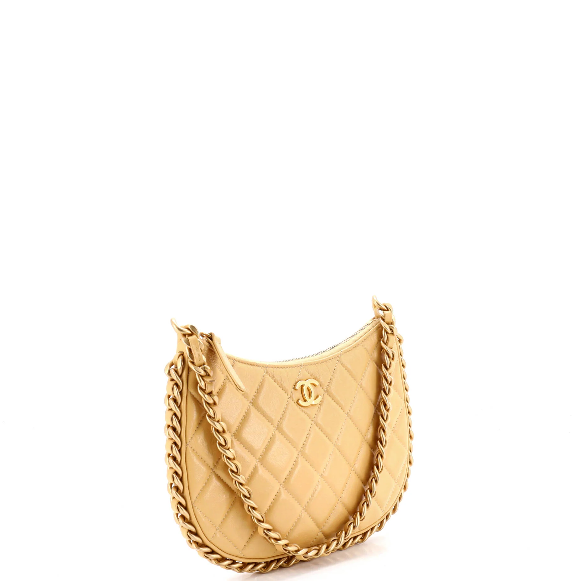 CC Chain Around Hobo Quilted Lambskin - Image 2