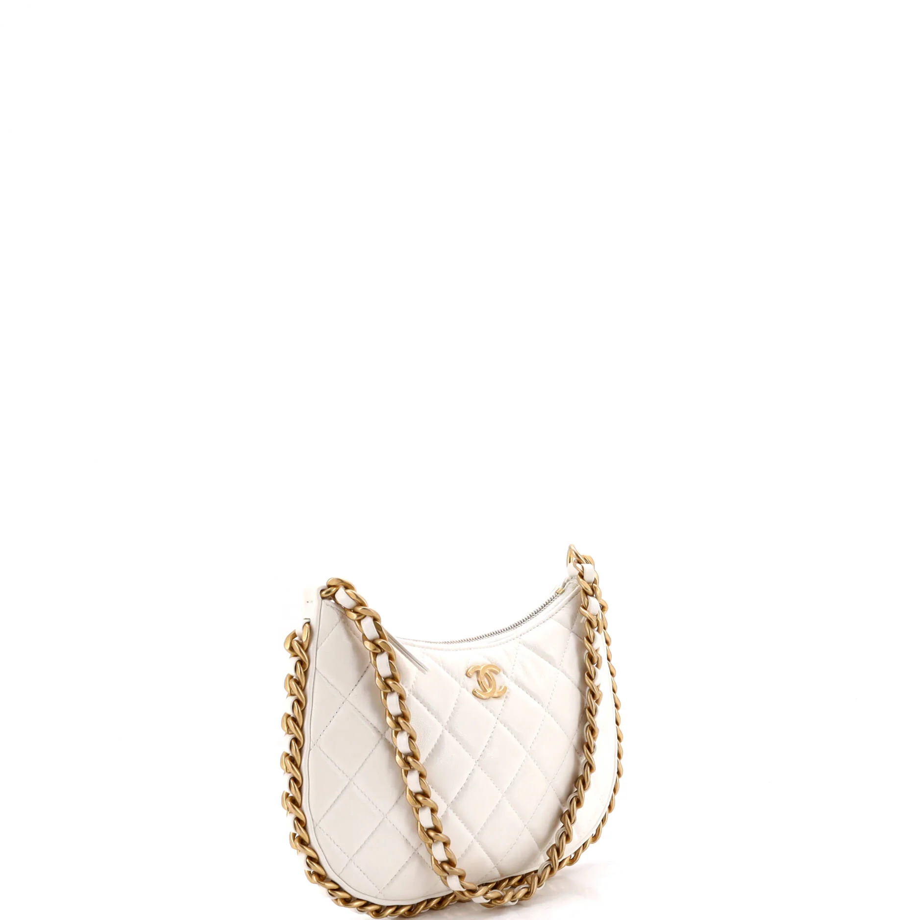 CC Chain Around Hobo Quilted Lambskin - Image 2