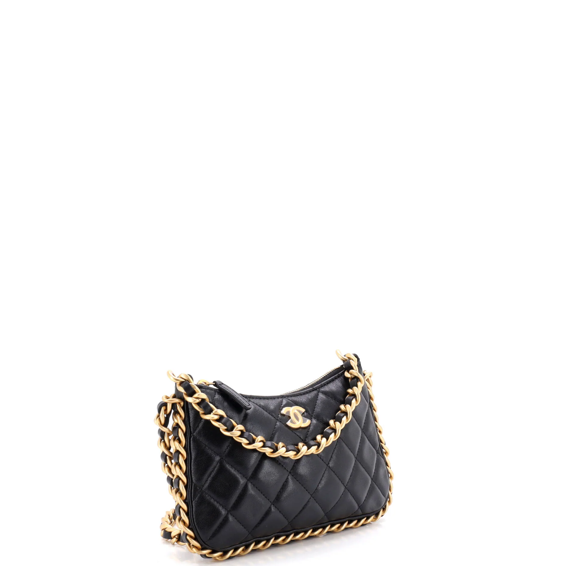 CC Chain Around Hobo Quilted Lambskin Mini - Image 2