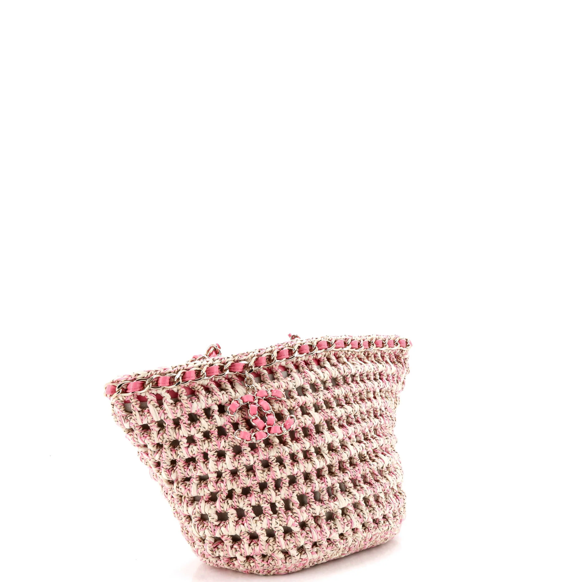CC Charm Chain Shopping Tote Crochet Small - Image 2