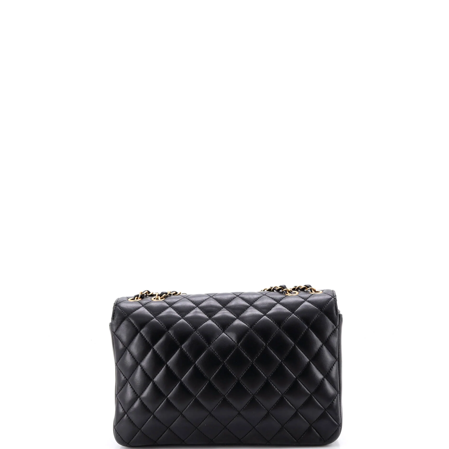 CC Chic Double Flap Bag Quilted Lambskin Medium - Image 3