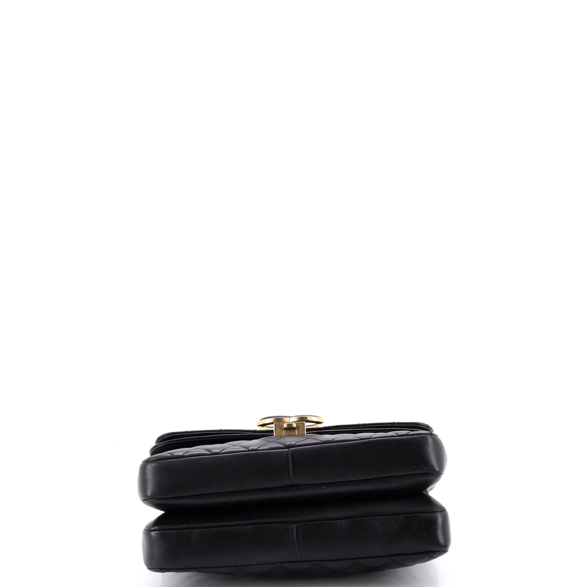 CC Chic Double Flap Bag Quilted Lambskin Medium - Image 4