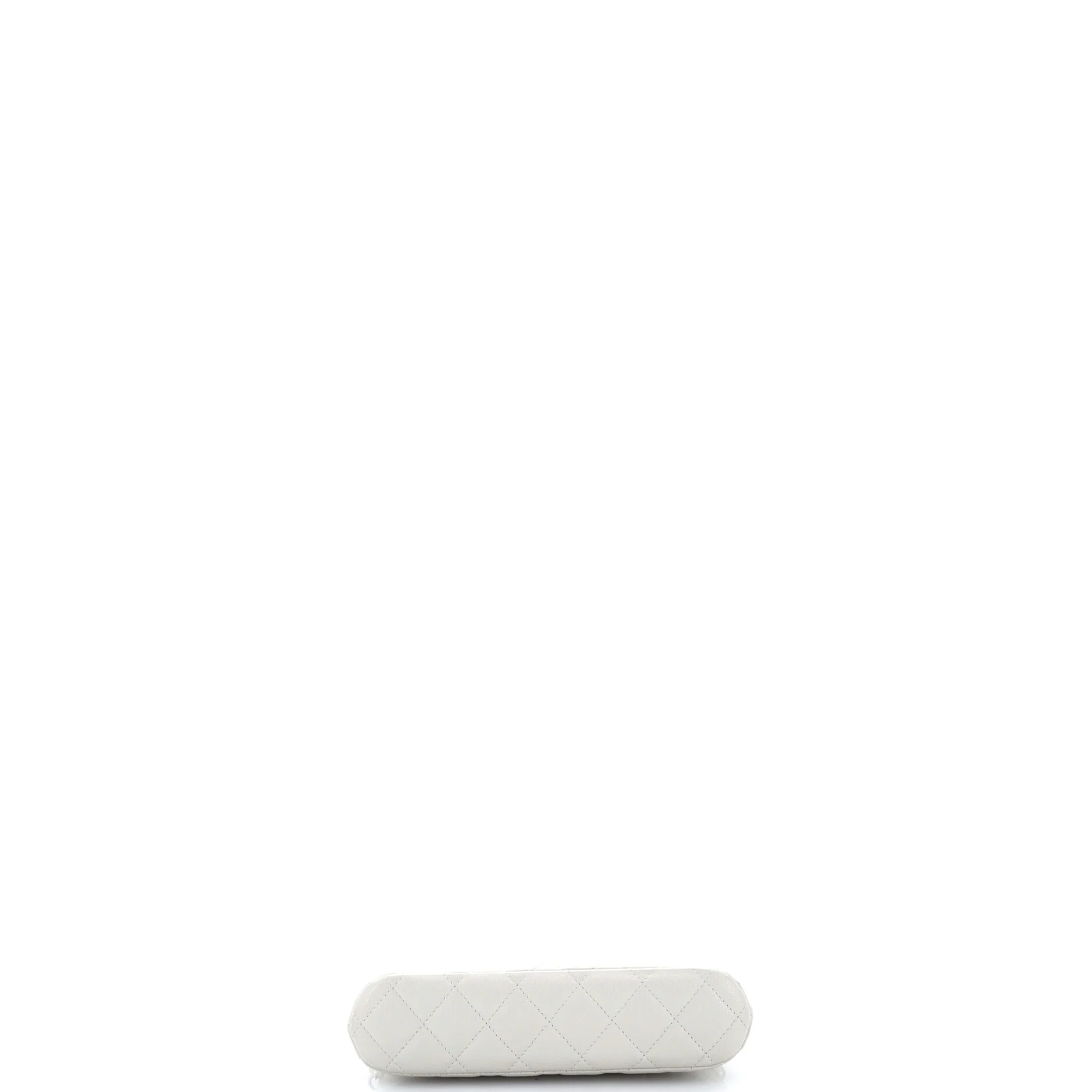 CC Dome Zip Clutch with Chain Quilted Caviar Small - Image 4