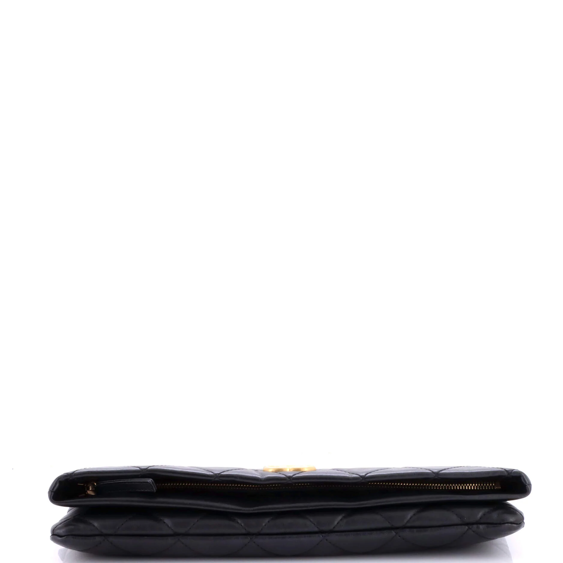 CC Foldover Clutch Quilted Lambskin Large - Image 4