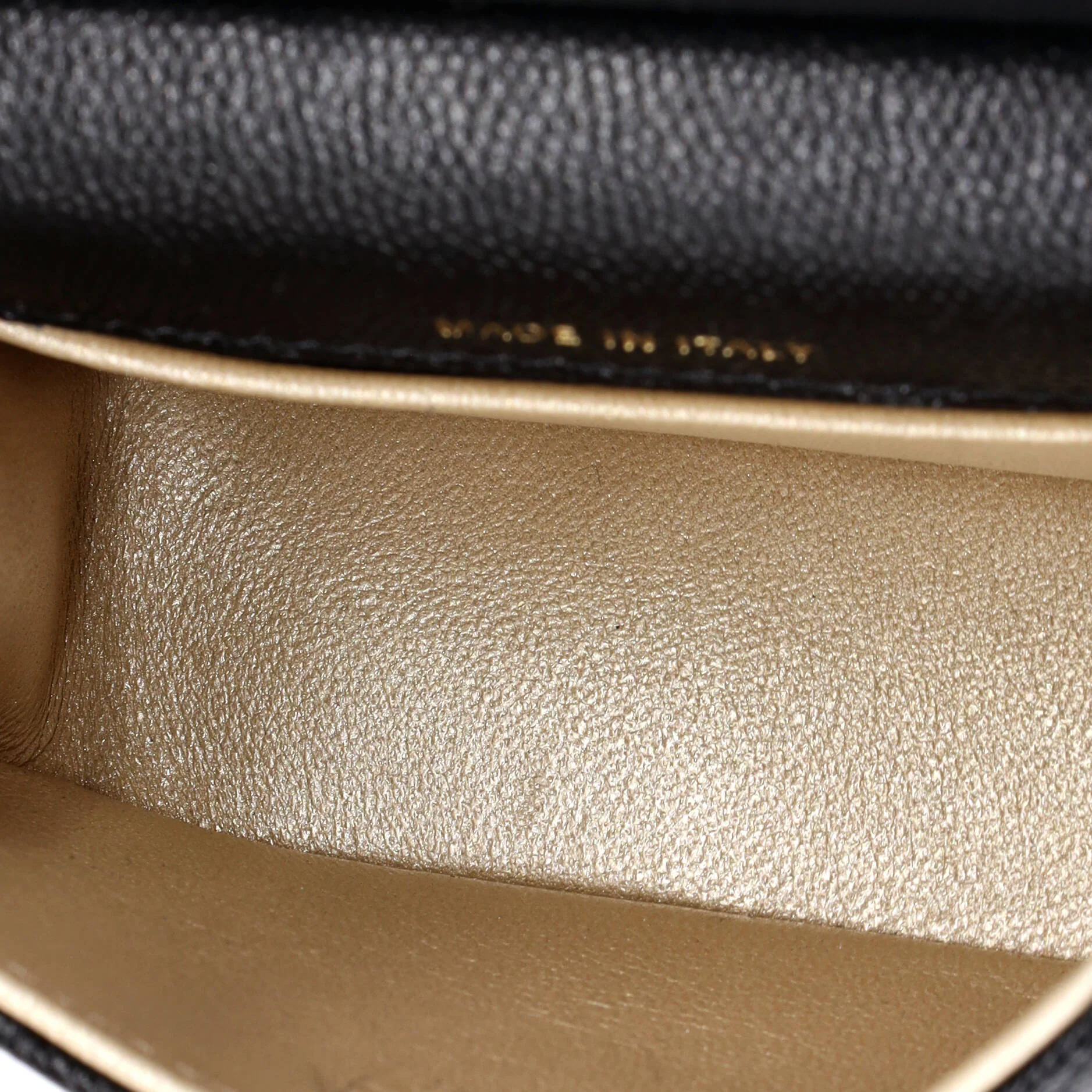CC Frame Flap Clutch with Chain Quilted Caviar - Image 5
