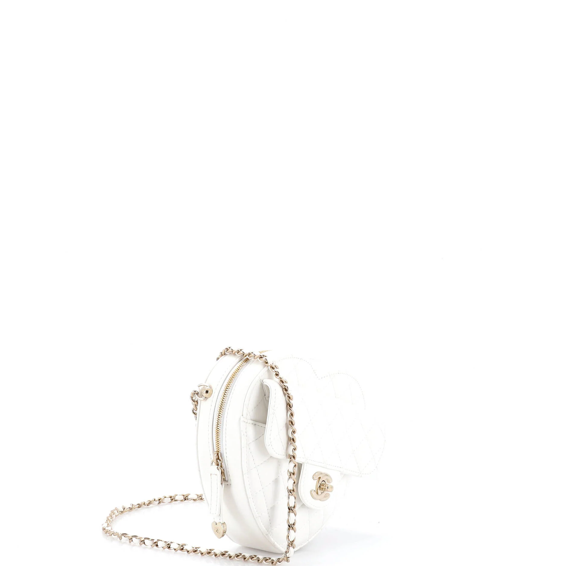 CC in Love Heart Bag Quilted Lambskin - Image 2