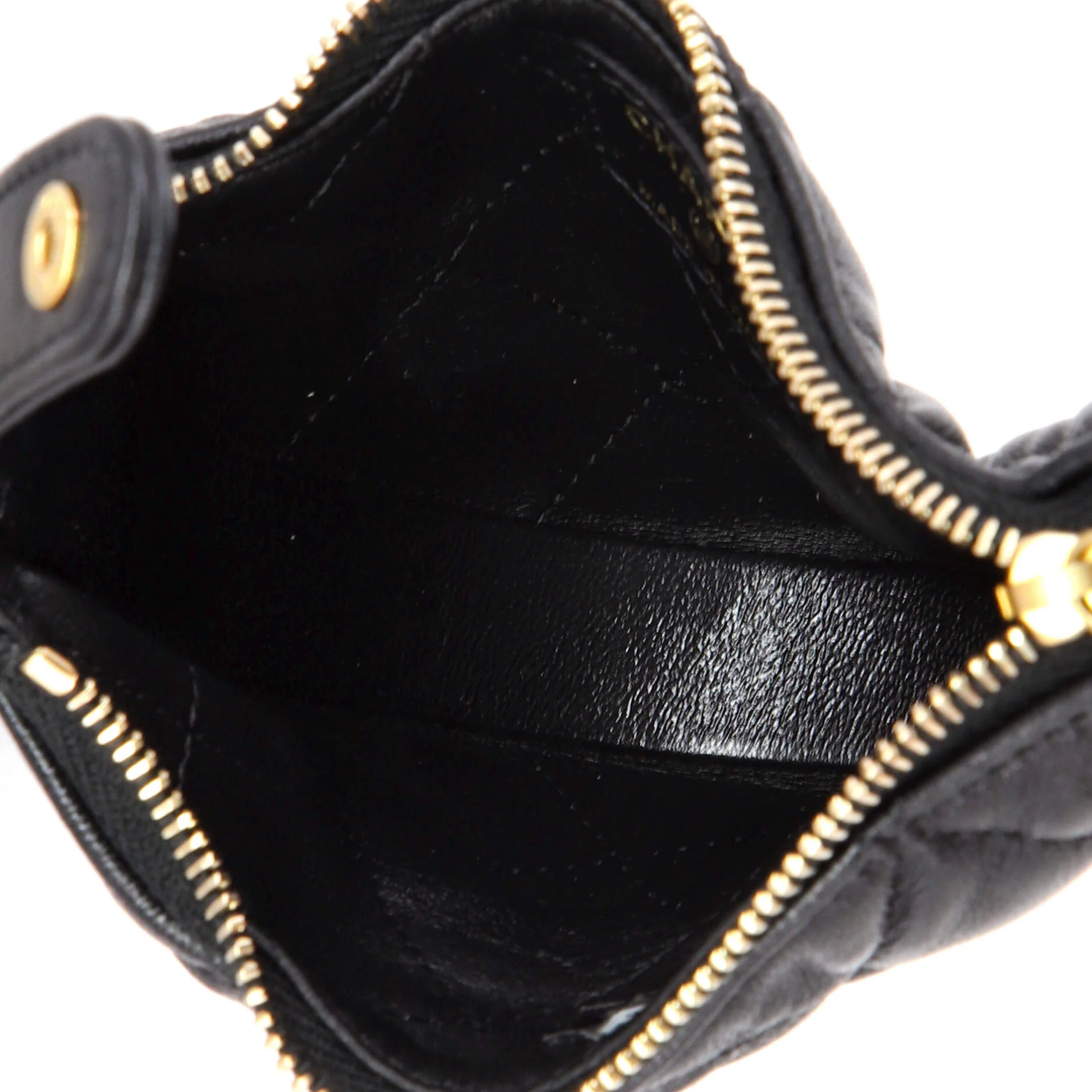 Chain Around Hobo Pouch Quilted Lambskin Extra Mini - Image 5