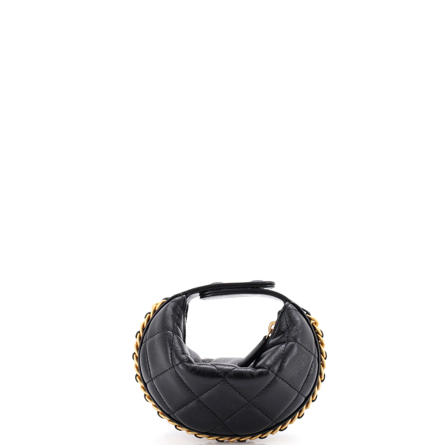 Chain Around Hobo Pouch Quilted Lambskin Extra Mini - Image 3