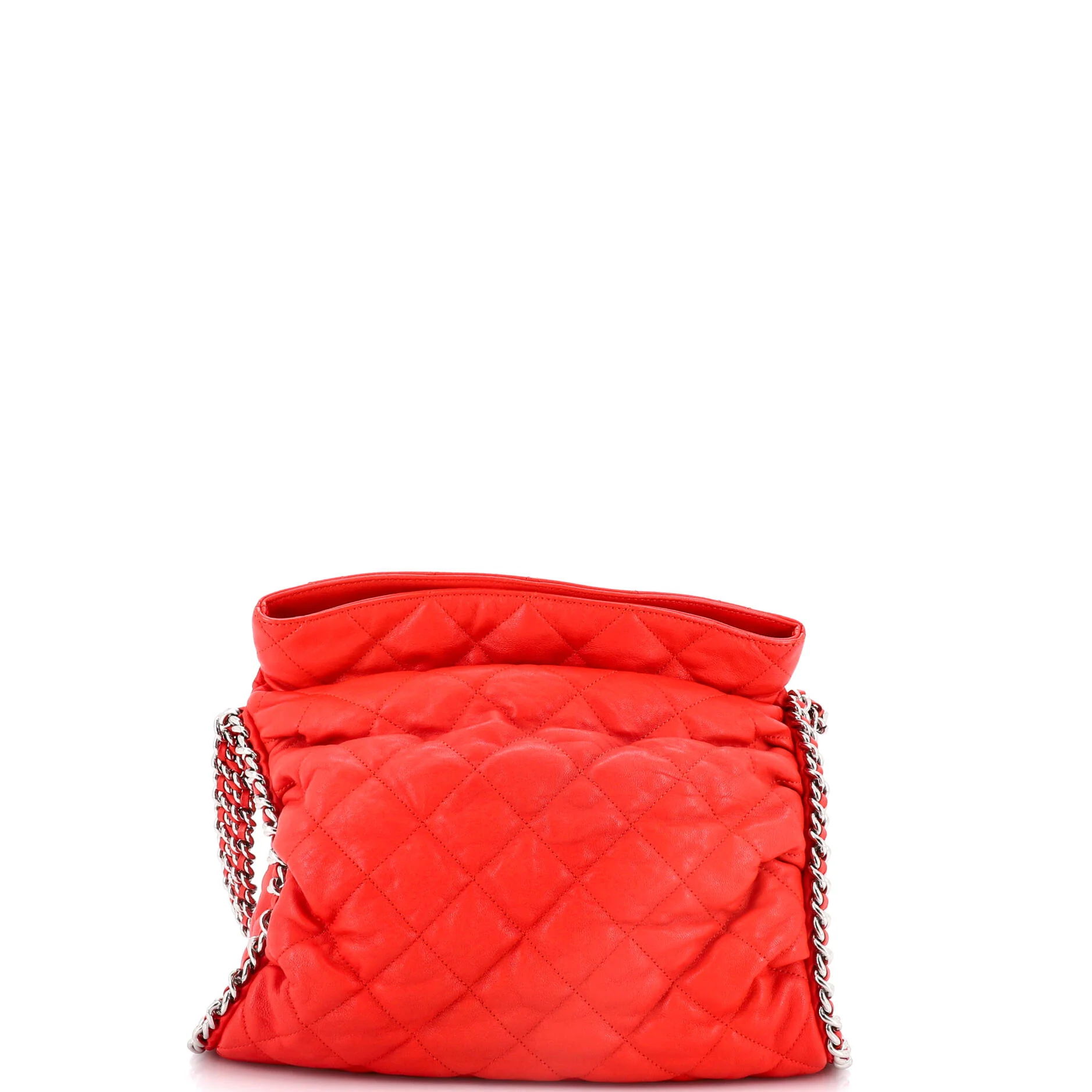 Chain Around Hobo Quilted Washed Lambskin - Image 3