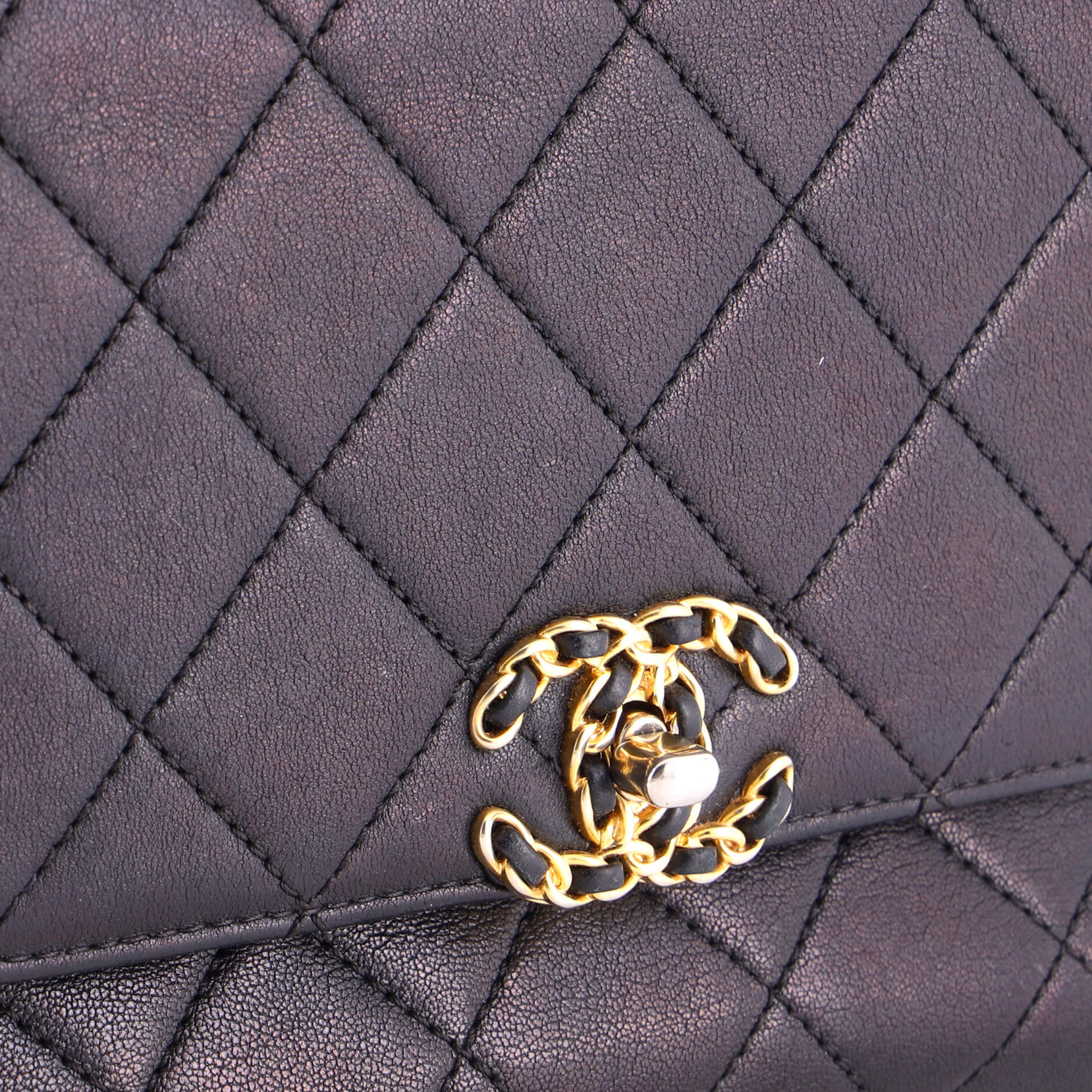 Chain Infinity Top Handle Bag Quilted Lambskin Small - Image 7