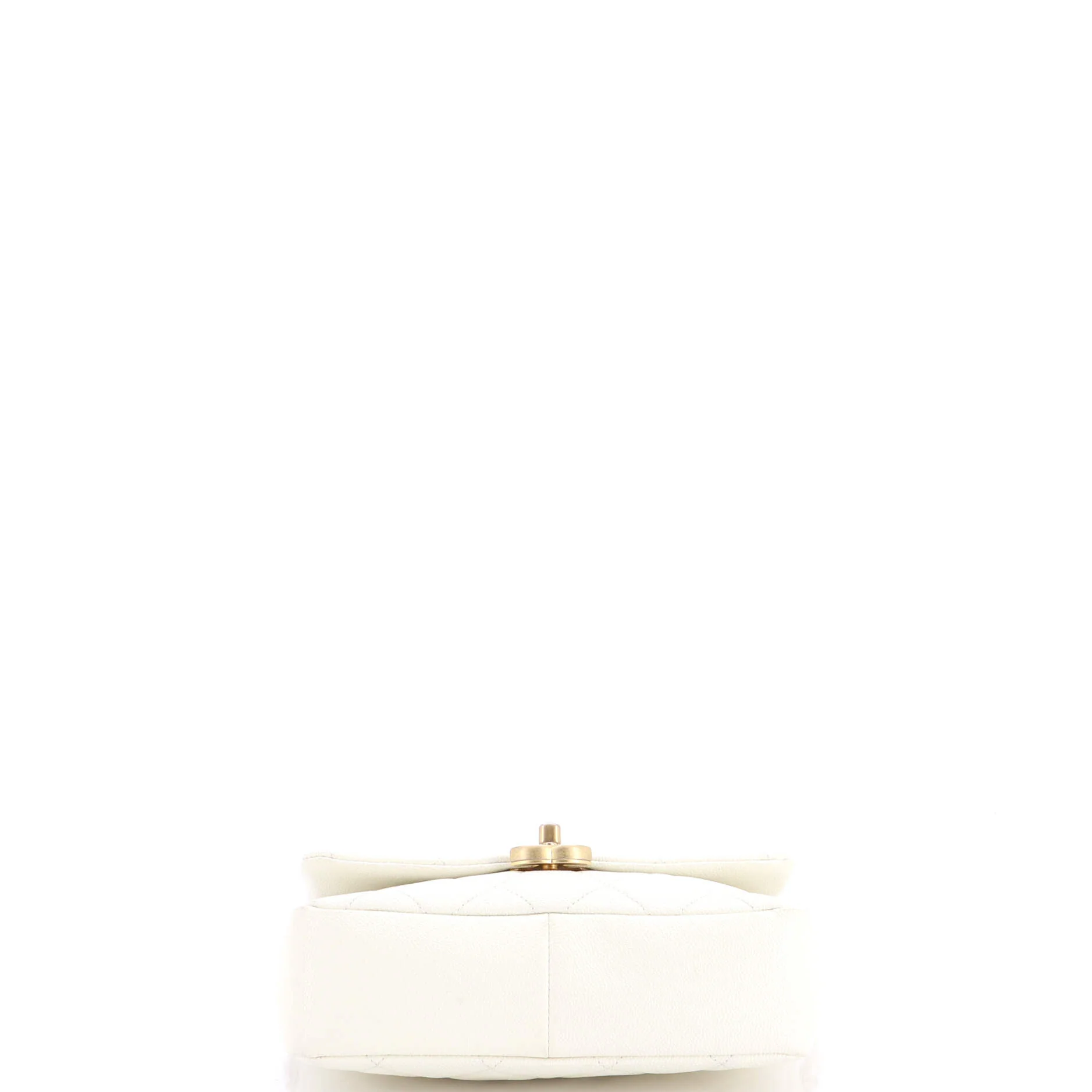 Chain Melody Flap Bag Quilted Caviar Small - Image 3