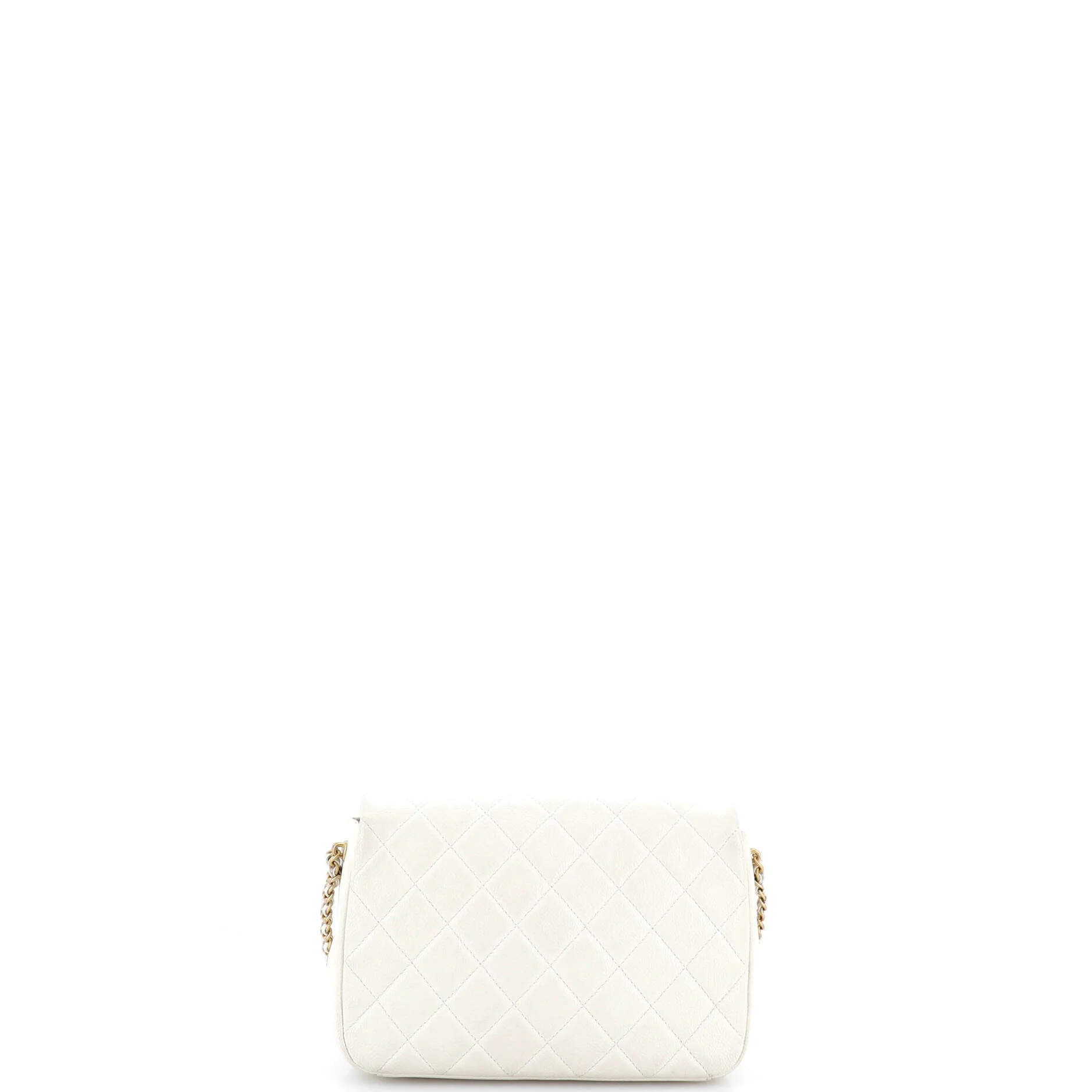 Chain Soul Flap Bag Quilted Caviar Small - Image 3