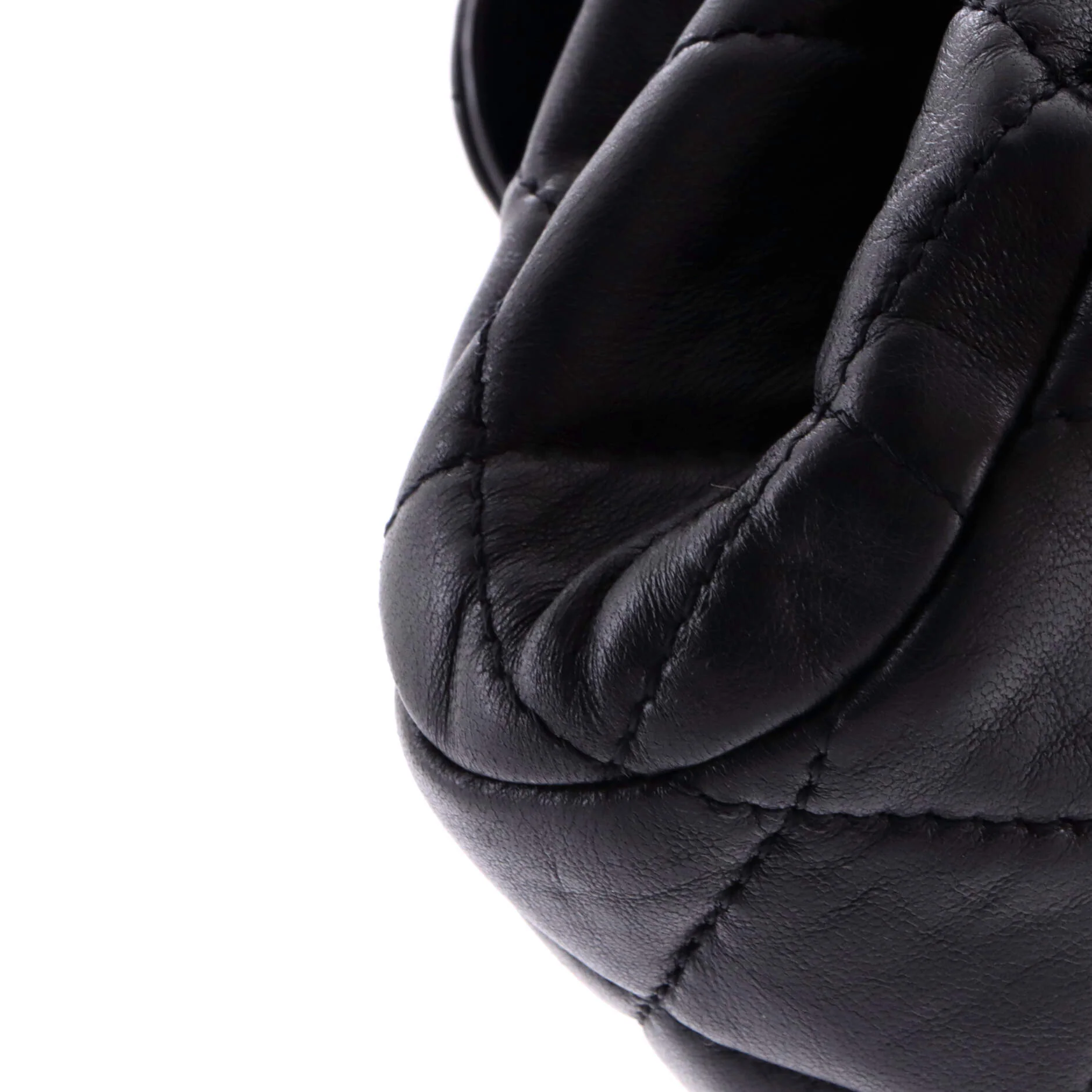 Chain Woven CC Square Accordion Flap Bag Quilted Lambskin Mini - Image 6