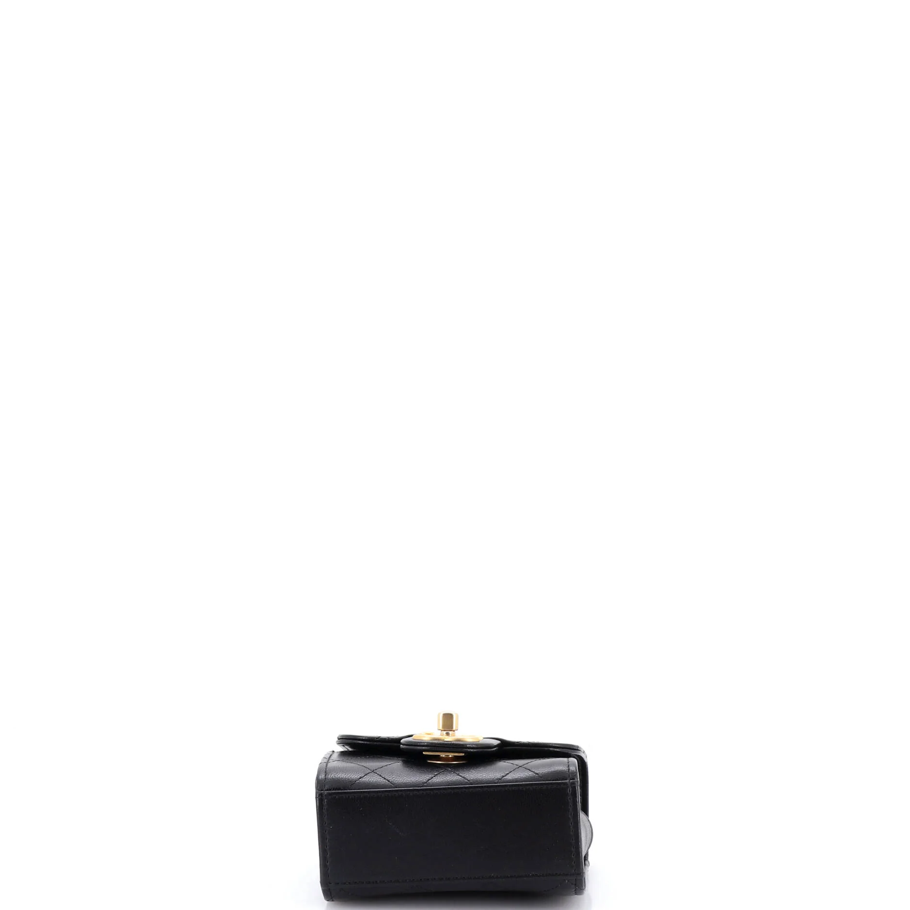 Chic Pearls Flap Clutch with Chain Quilted Goatskin Mini - Image 5