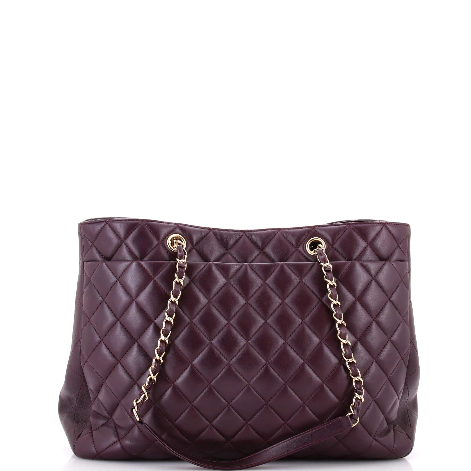 Classic CC Shopping Tote Quilted Lambskin Large - Image 4