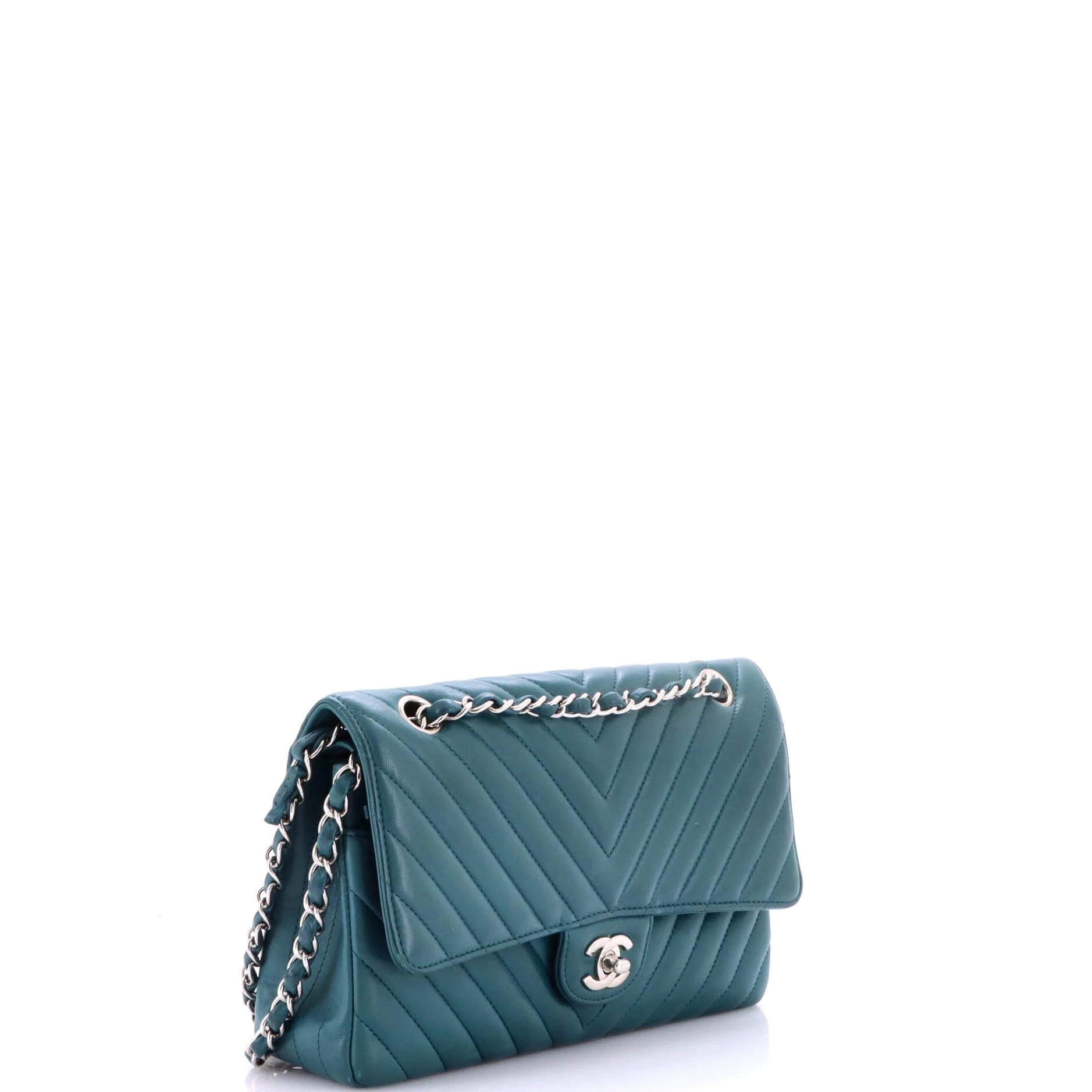 Classic Double Flap Bag Chevron Lambskin Medium - Image 2