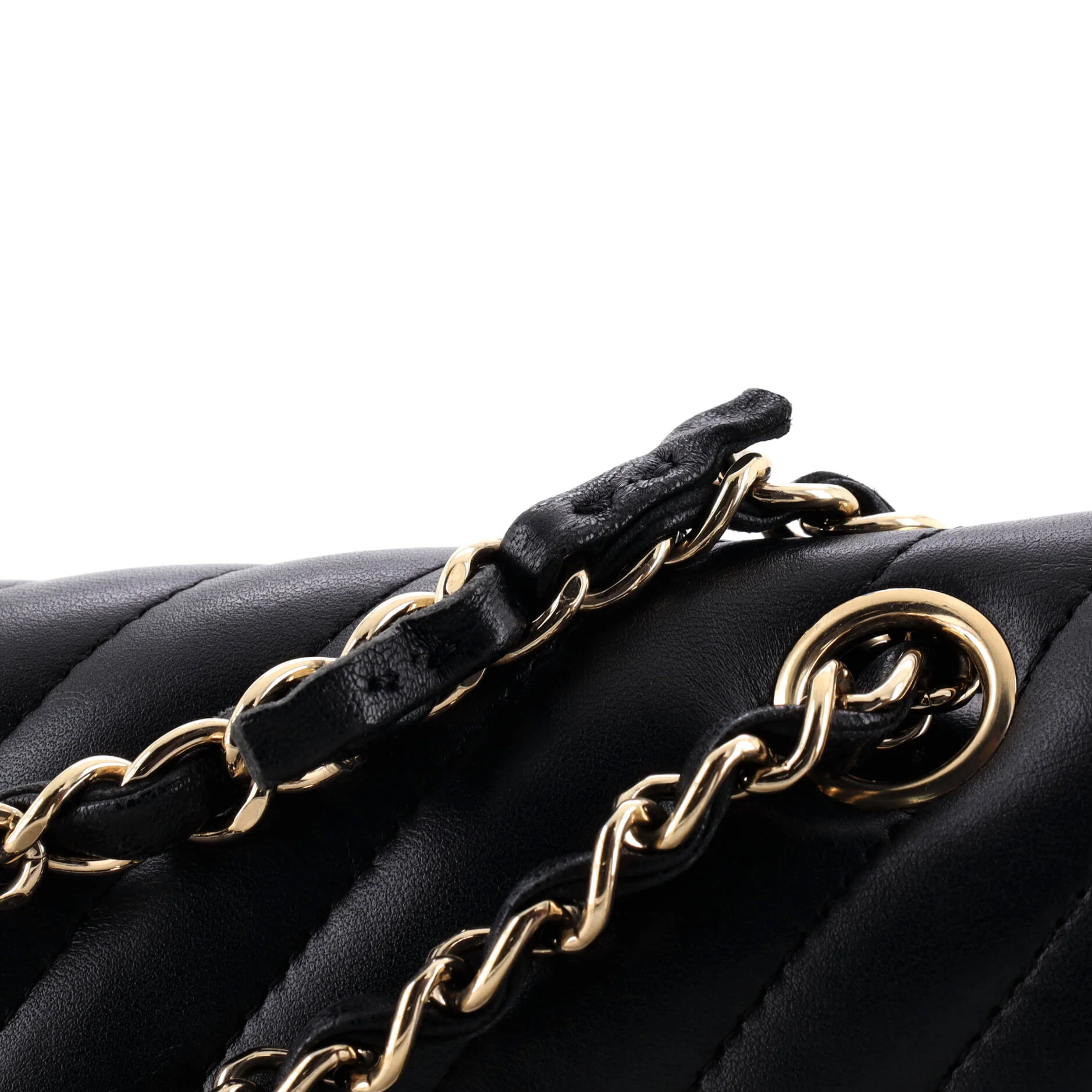 Classic Double Flap Bag Chevron Lambskin Medium - Image 6
