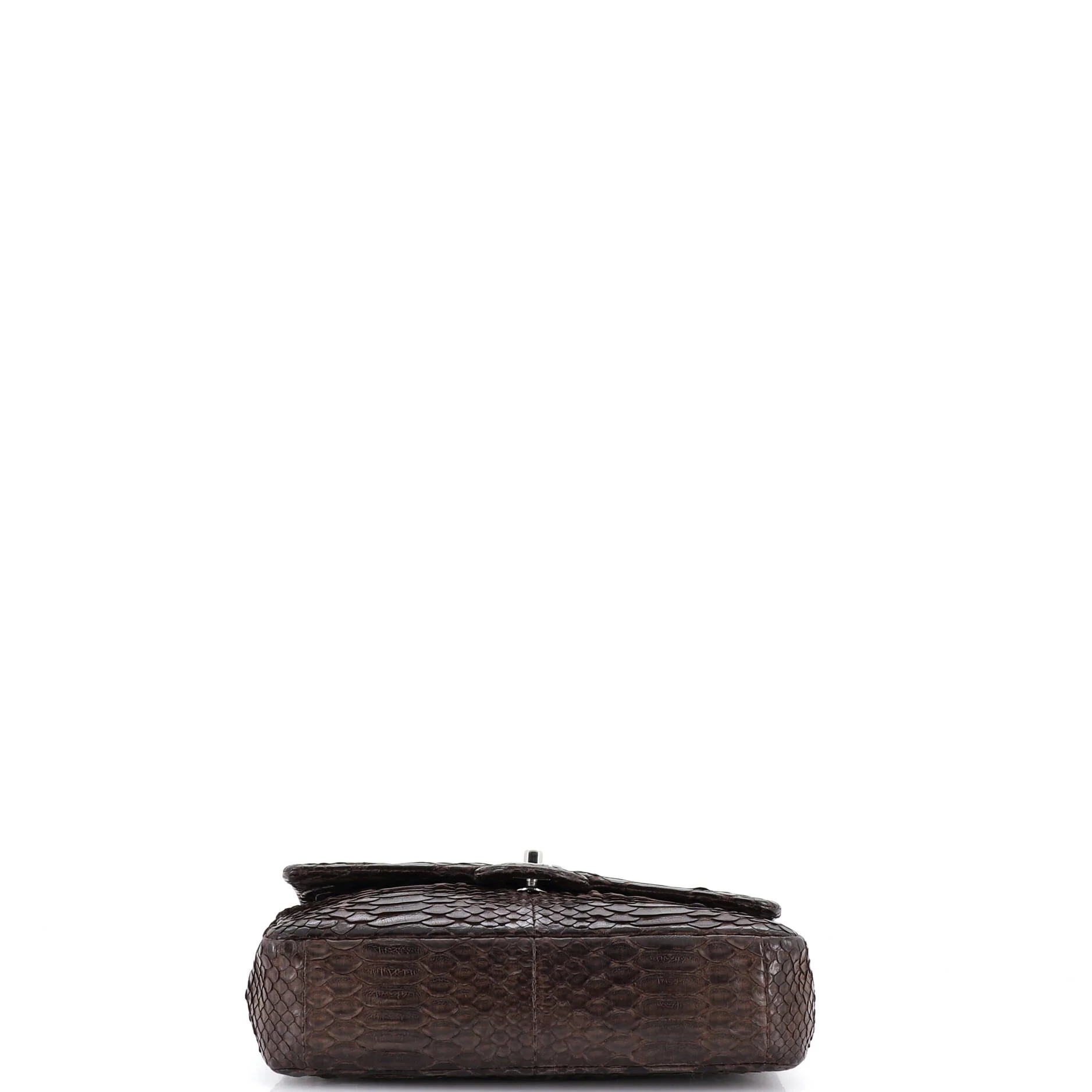 Classic Double Flap Bag Python Medium - Image 4