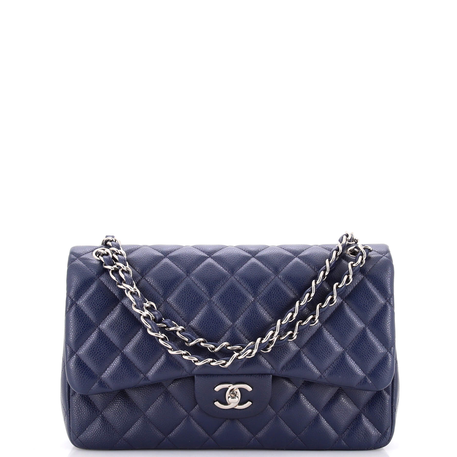 Classic Double Flap Bag Quilted Caviar Jumbo