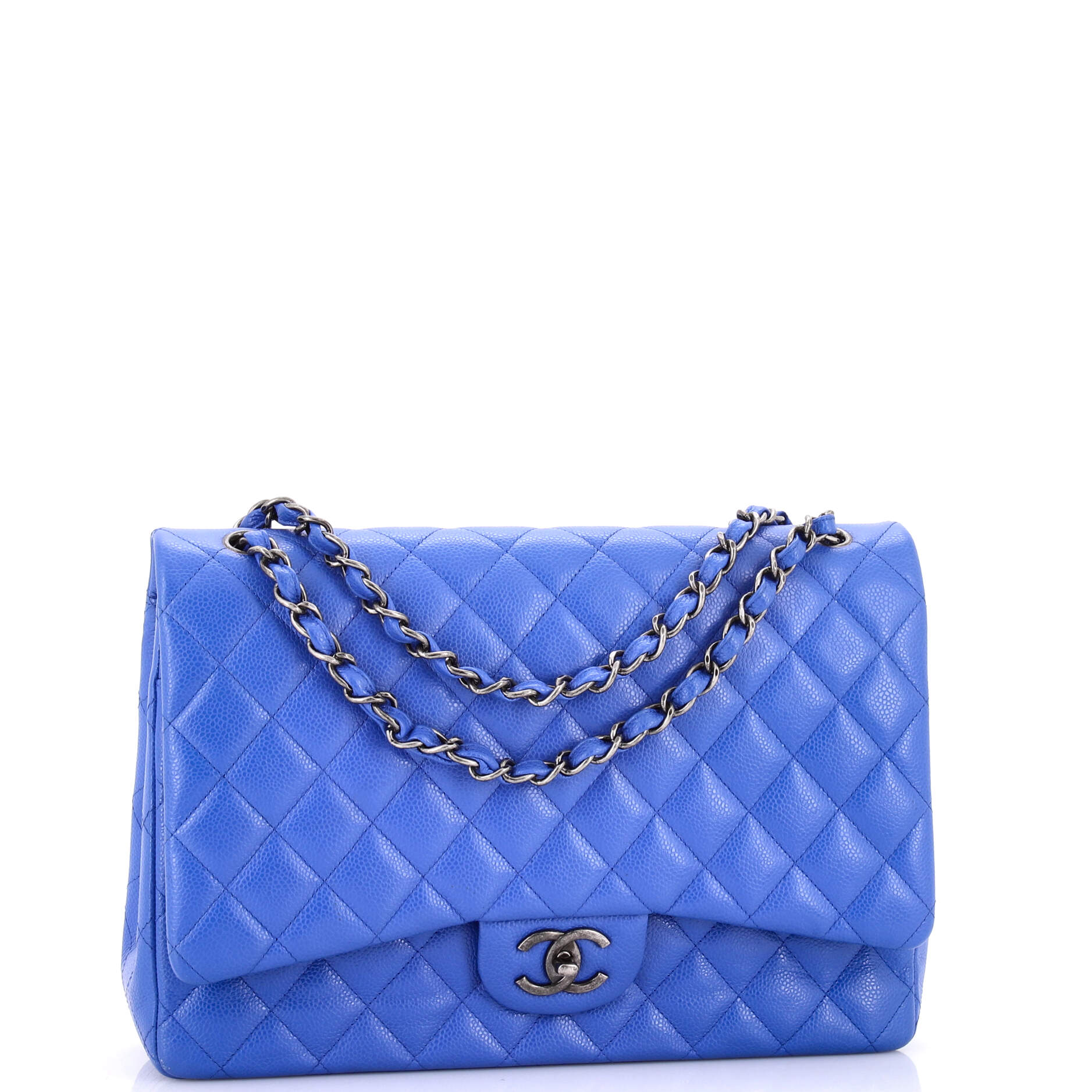 Classic Double Flap Bag Quilted Caviar Maxi - Image 2