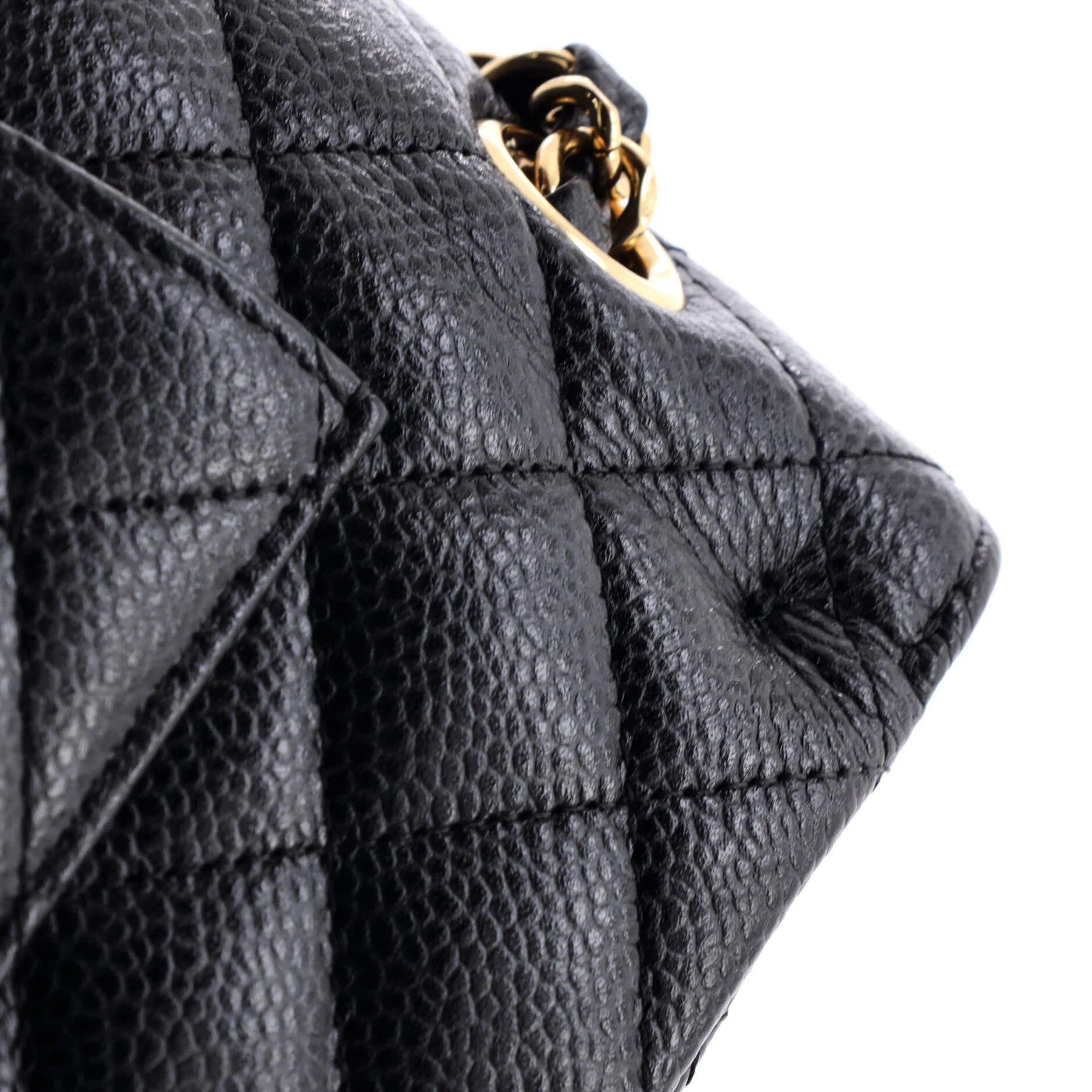 Classic Double Flap Bag Quilted Caviar Medium - Image 6