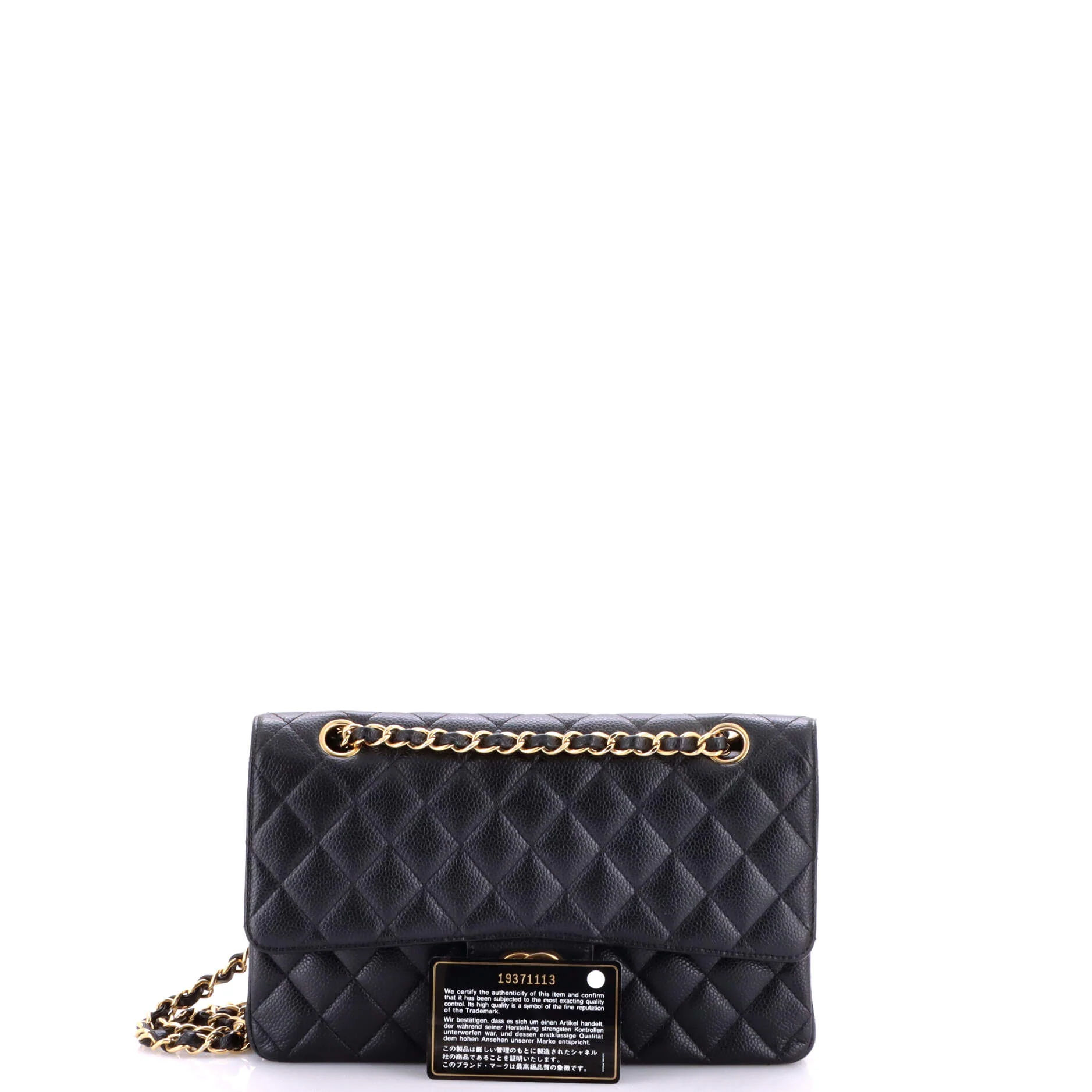 Classic Double Flap Bag Quilted Caviar Medium - Image 2