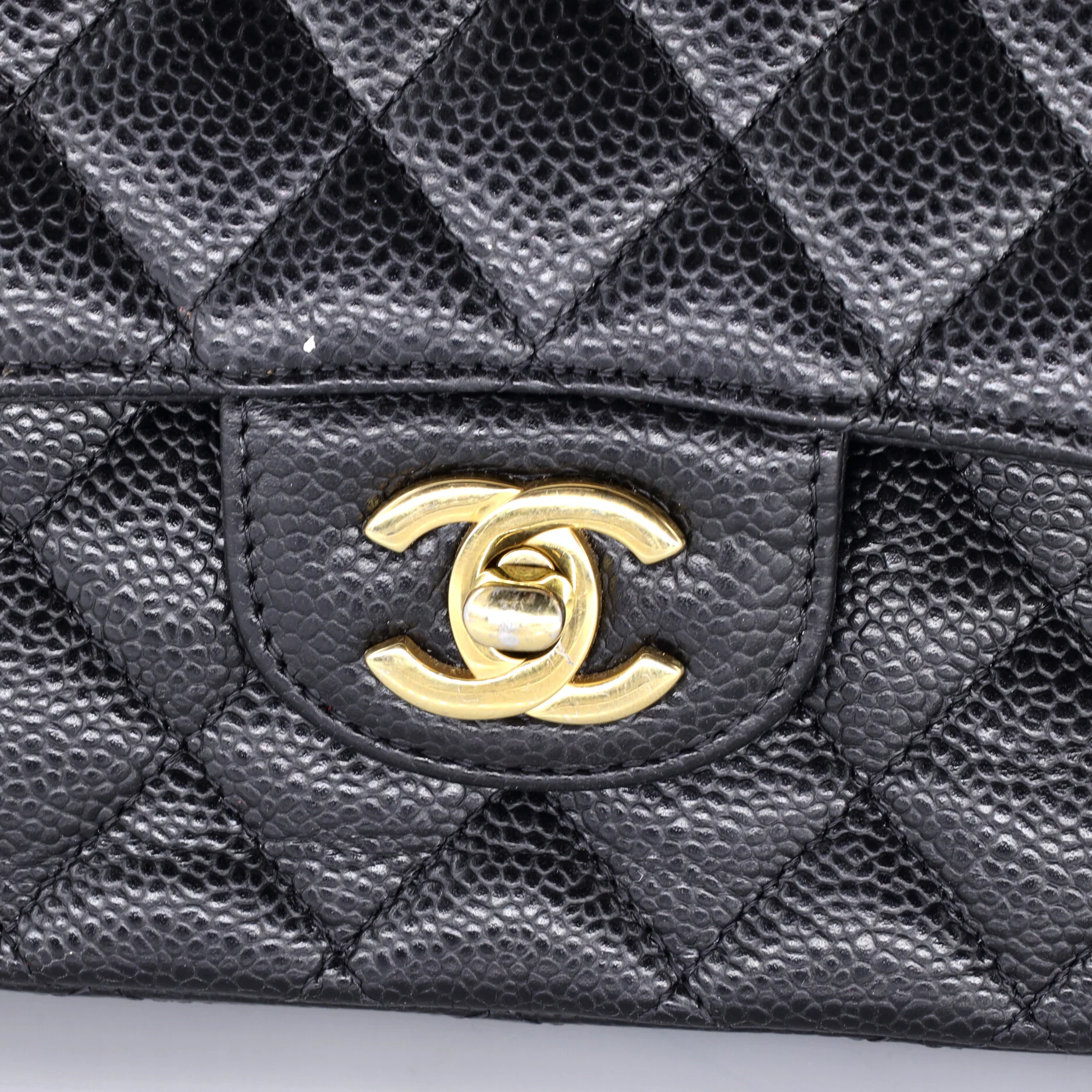 Classic Double Flap Bag Quilted Caviar Medium - Image 7