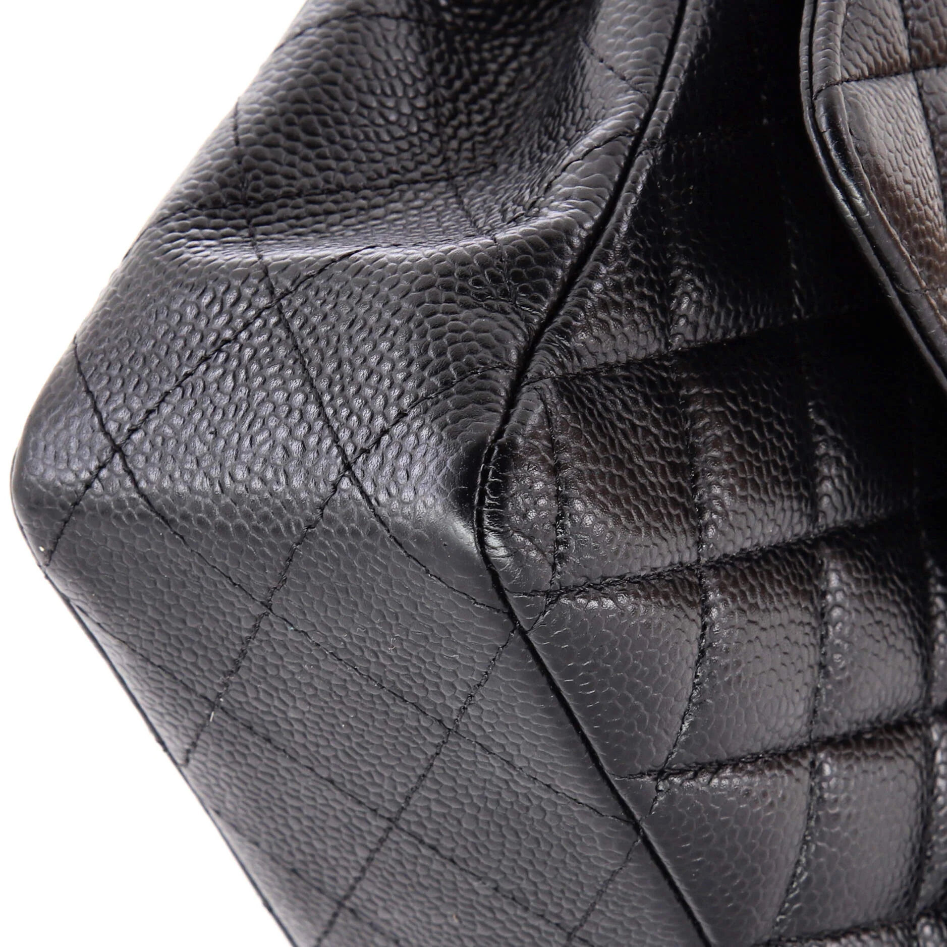 Classic Double Flap Bag Quilted Caviar Medium - Image 7