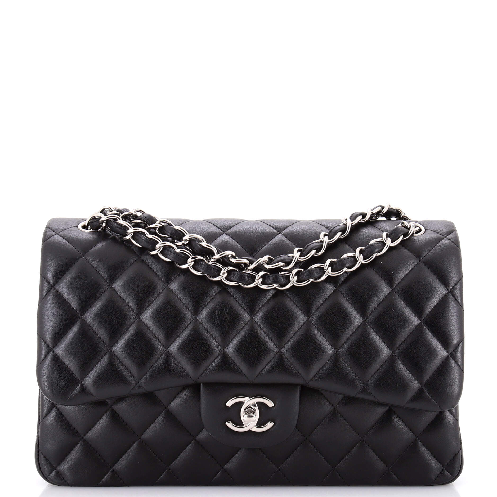 Classic Double Flap Bag Quilted Lambskin Jumbo