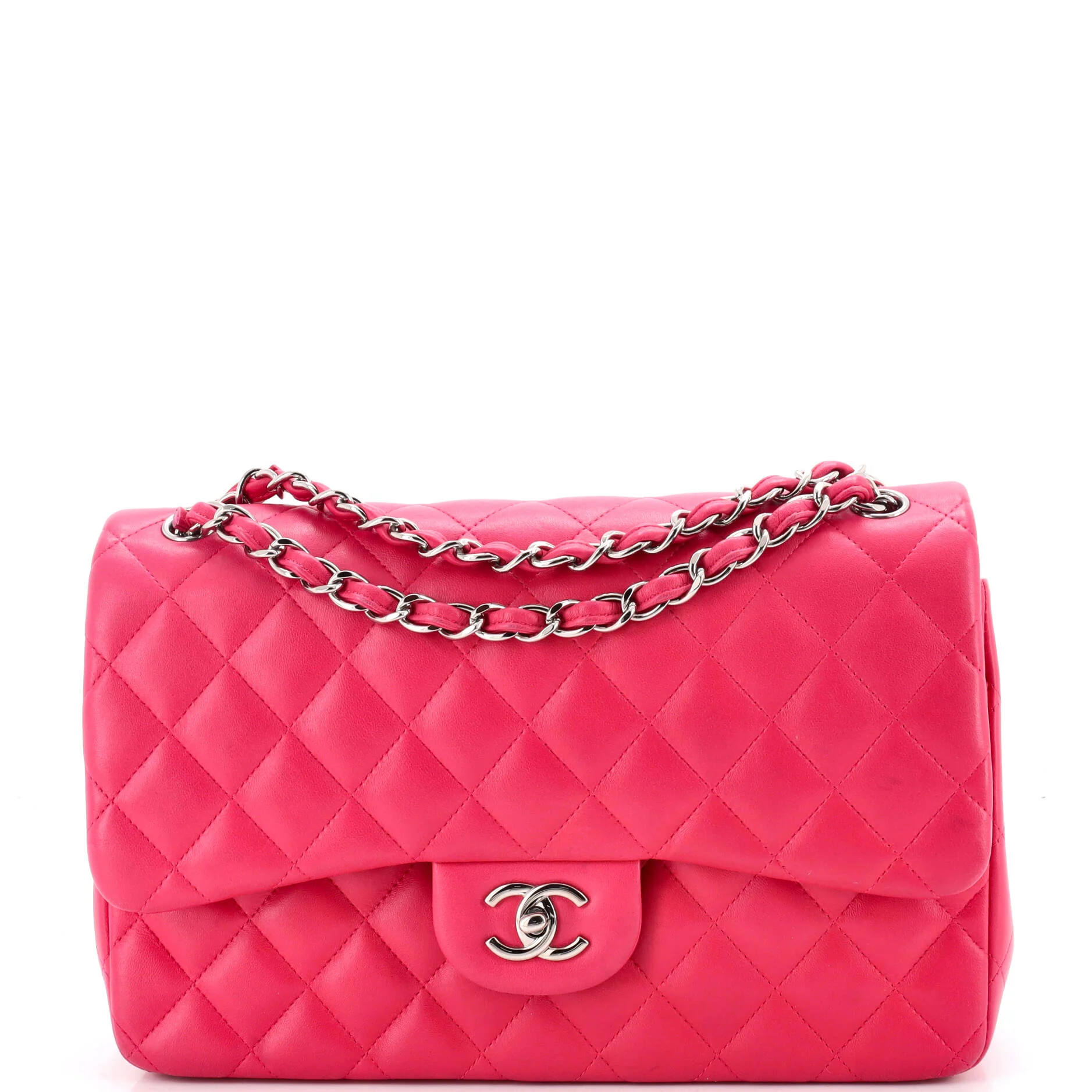 Classic Double Flap Bag Quilted Lambskin Jumbo
