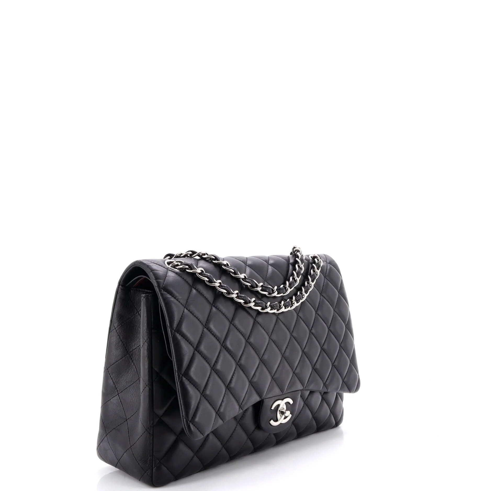Classic Double Flap Bag Quilted Lambskin Maxi - Image 2
