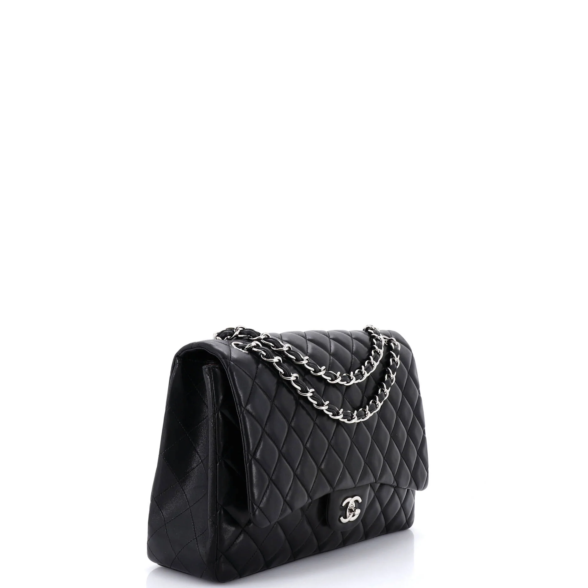 Classic Double Flap Bag Quilted Lambskin Maxi - Image 2