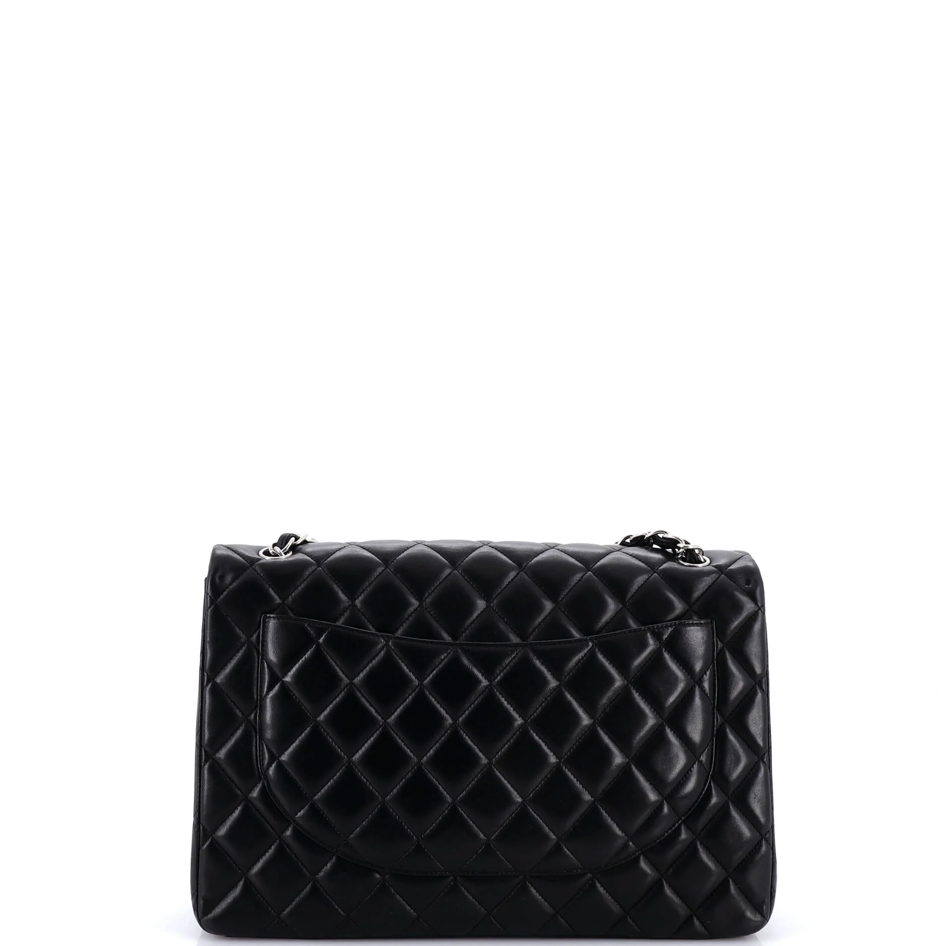 Classic Double Flap Bag Quilted Lambskin Maxi - Image 3