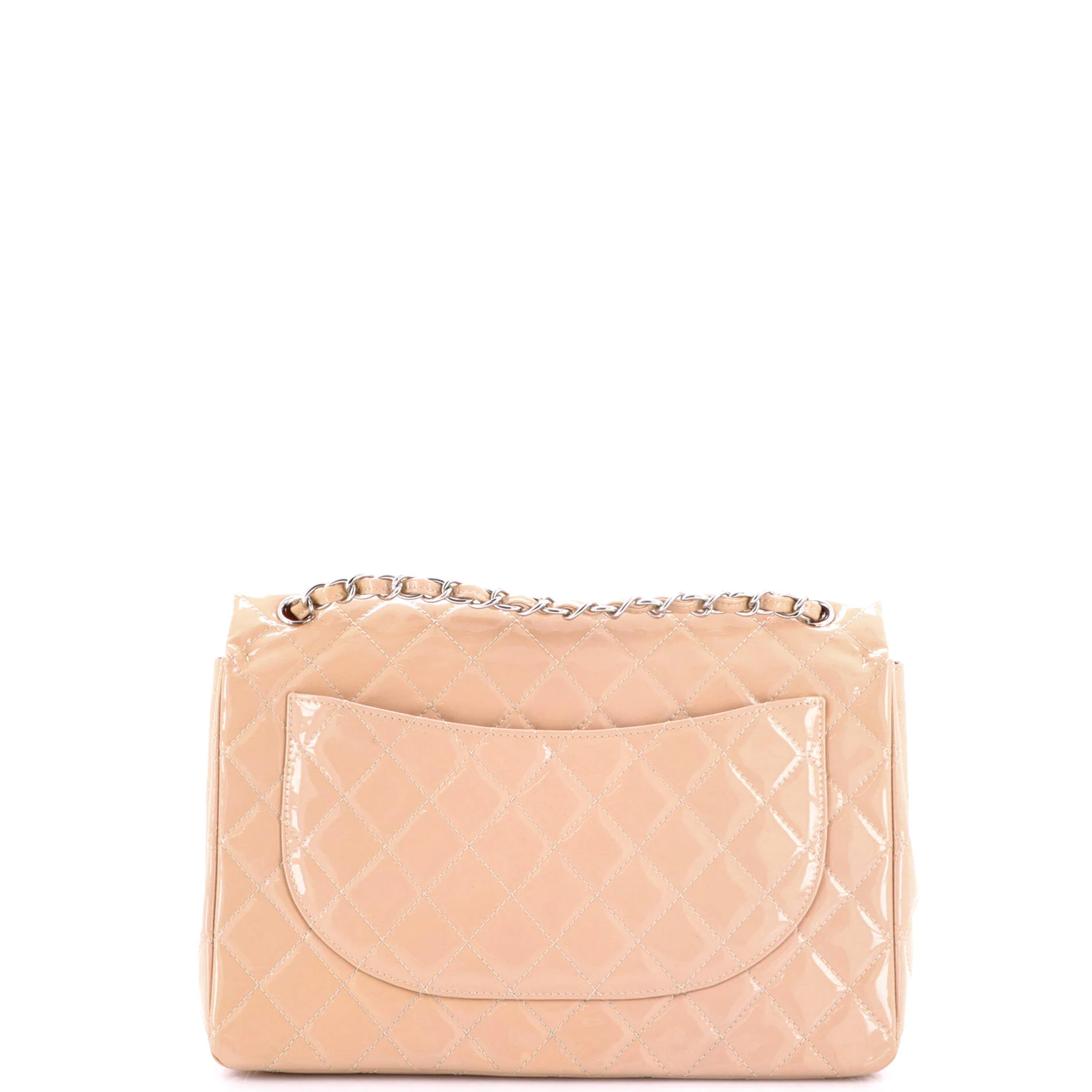 Classic Double Flap Bag Quilted Patent Maxi - Image 3