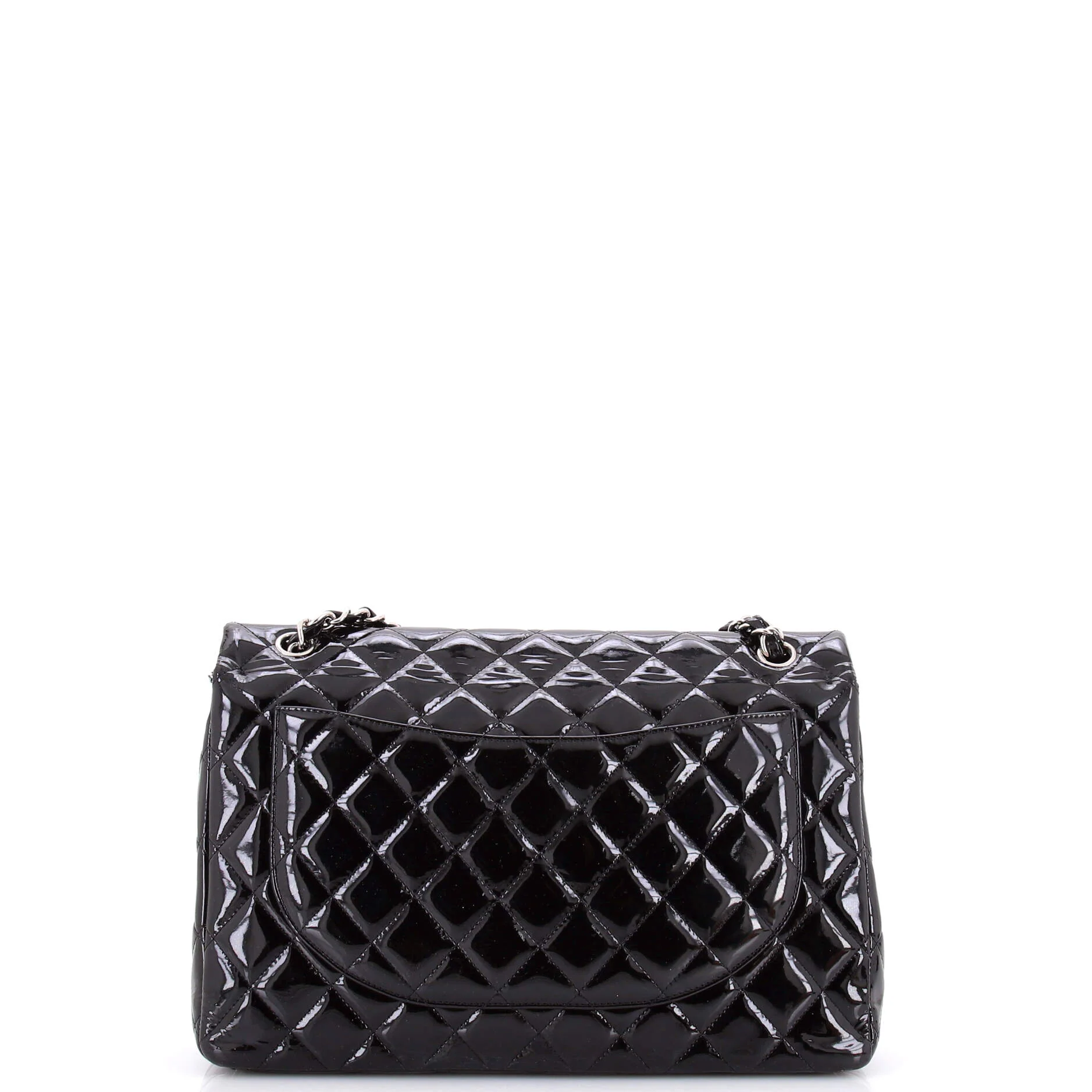 Classic Double Flap Bag Quilted Patent Maxi - Image 3