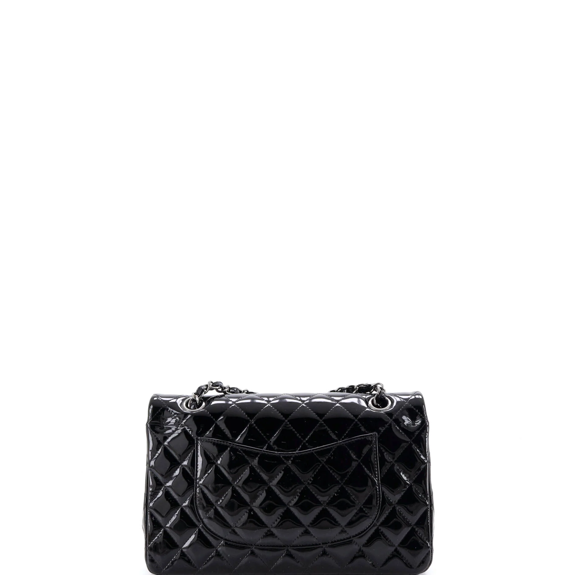 Classic Double Flap Bag Quilted Patent Medium - Image 4