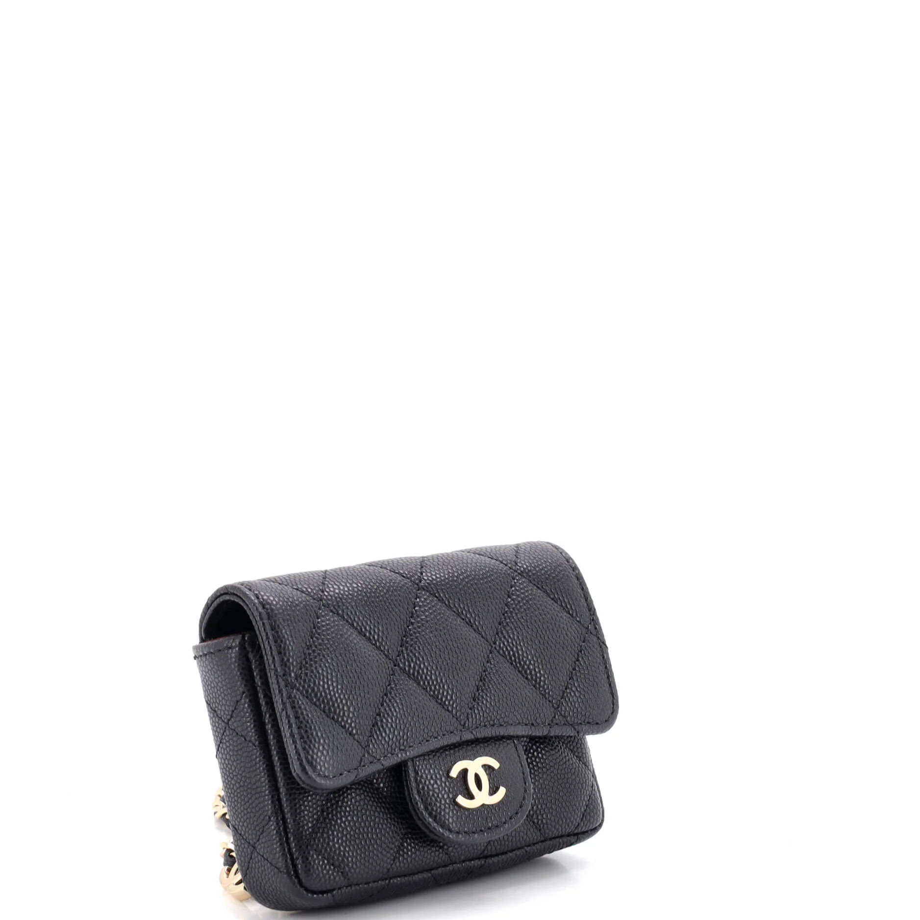 Classic Flap Chain Belt Bag Quilted Caviar Mini - Image 2