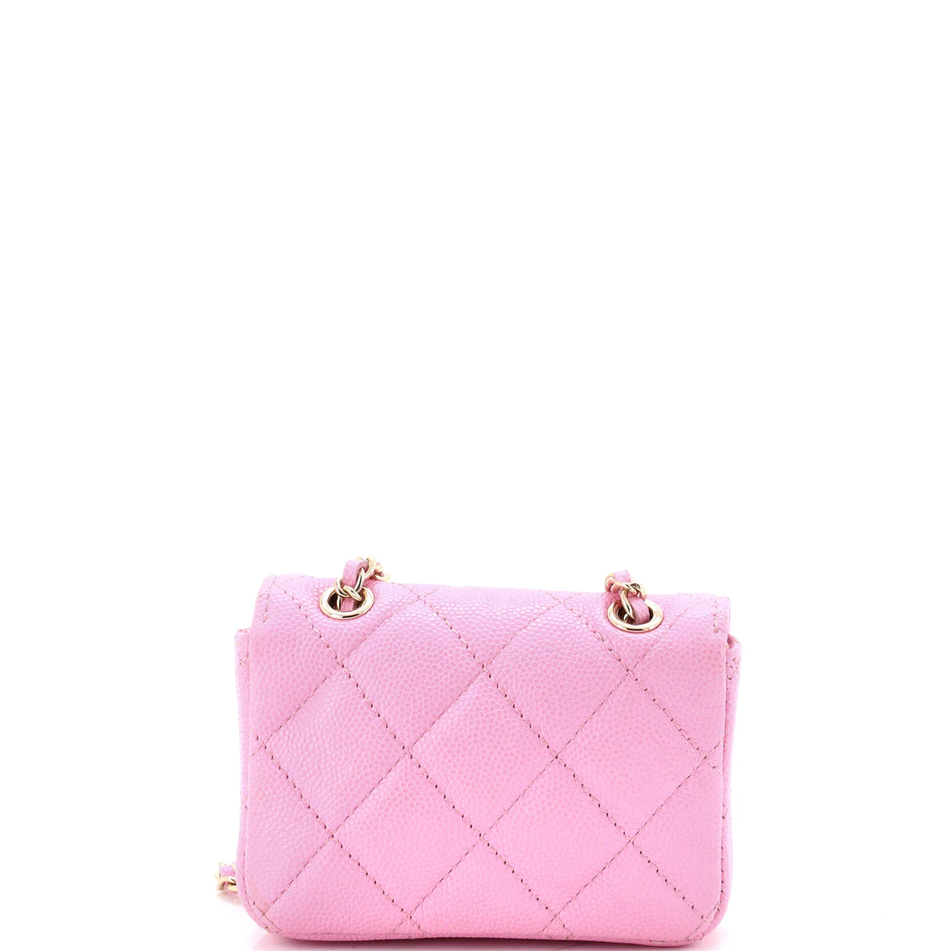 Classic Flap Chain Belt Bag Quilted Caviar Mini - Image 3