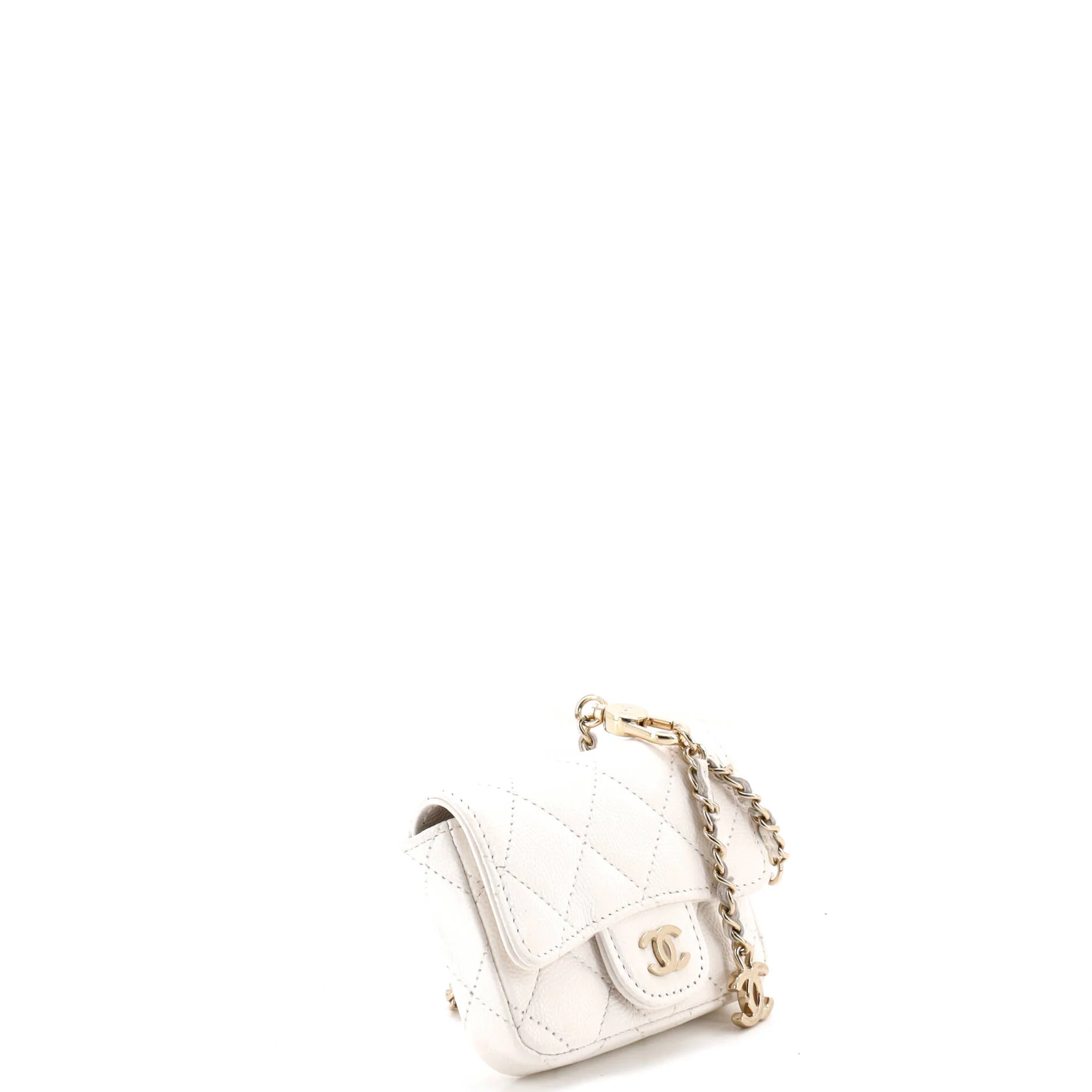 Classic Flap Chain Belt Bag Quilted Caviar Mini - Image 2