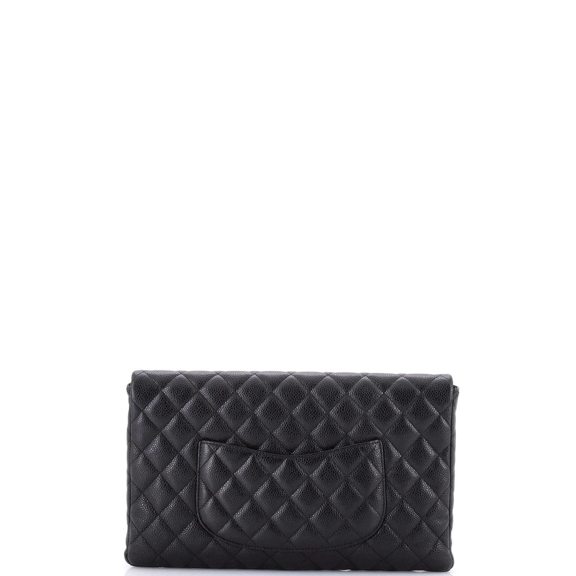 Classic Flap Clutch Quilted Caviar - Image 3