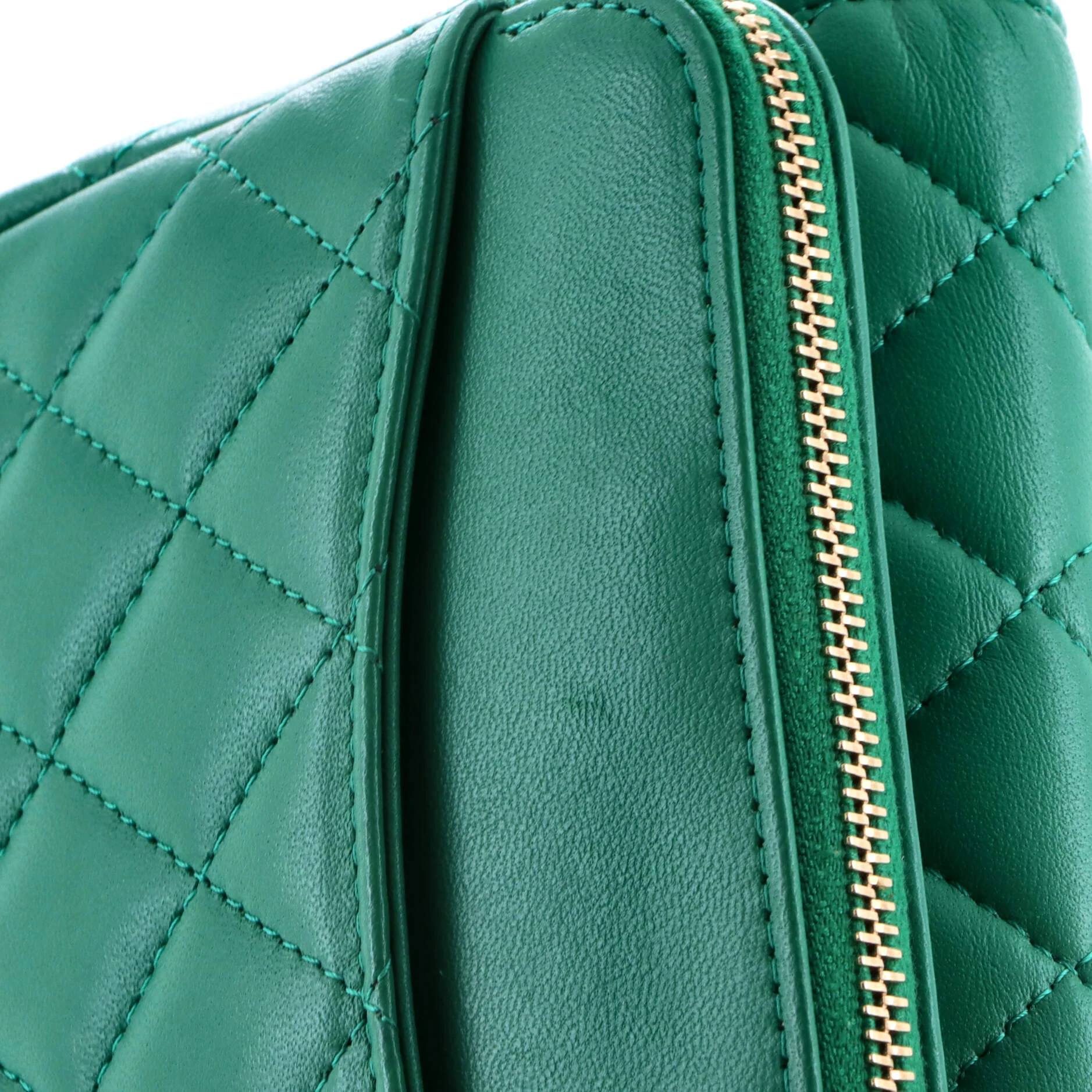 Classic Flap Phone Holder with Chain Quilted Lambskin - Image 7